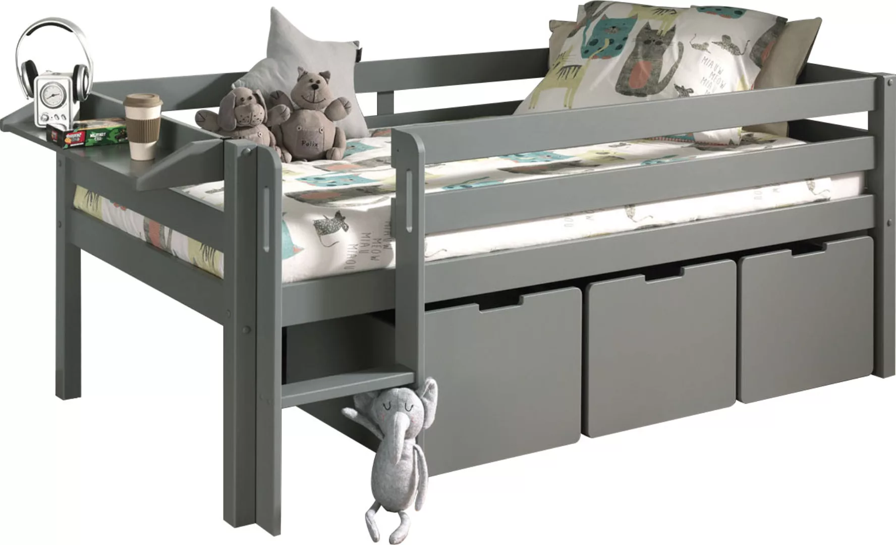 Vipack Spielbett »Vipack Pino«, (Made in Europe), Niedriges Spielbett mit L günstig online kaufen