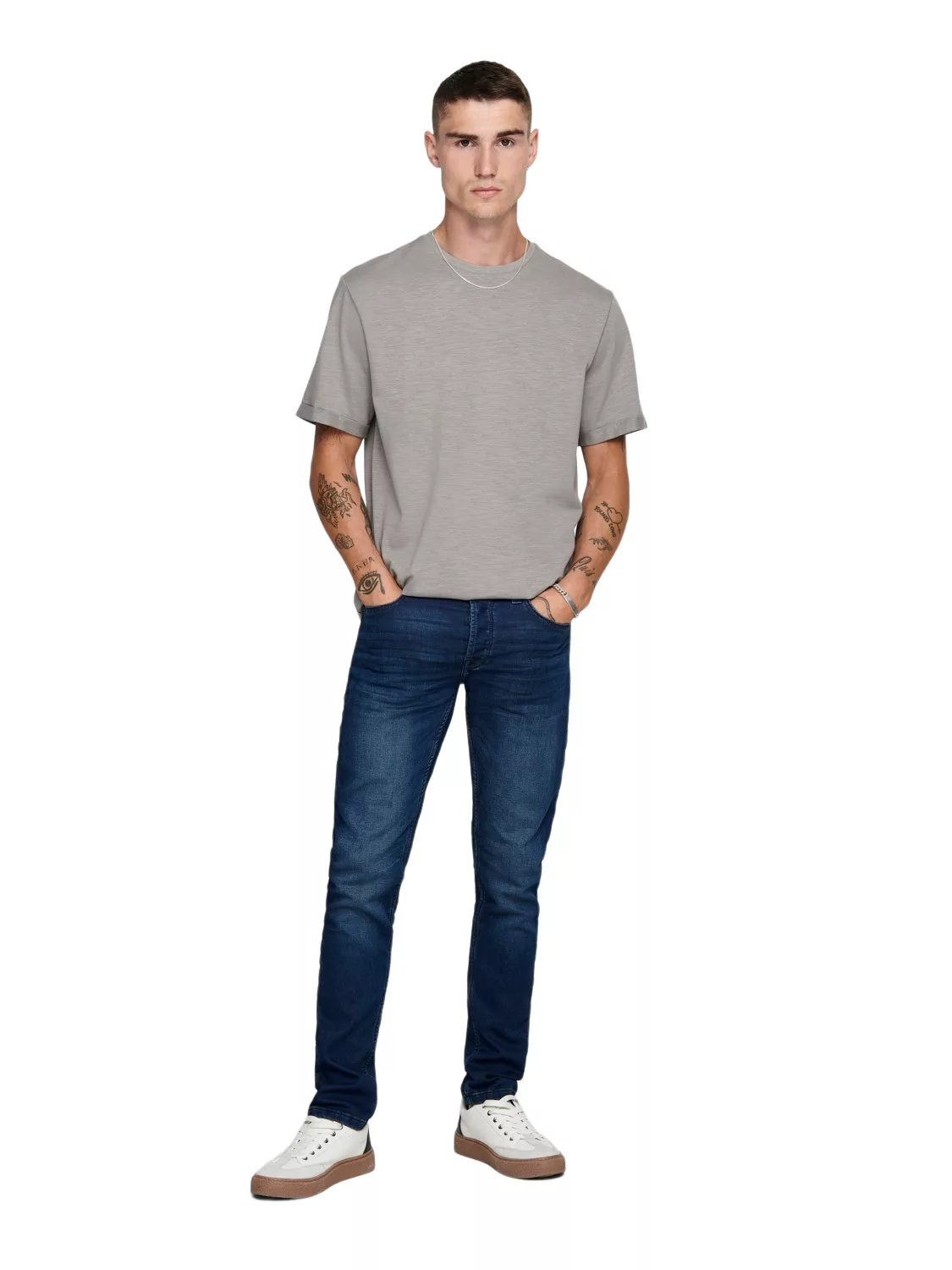 Only & Sons Herren Jeans ONSLOOM JOG DK BLUE PK 0431 - Slim Fit - Blau - Bl günstig online kaufen