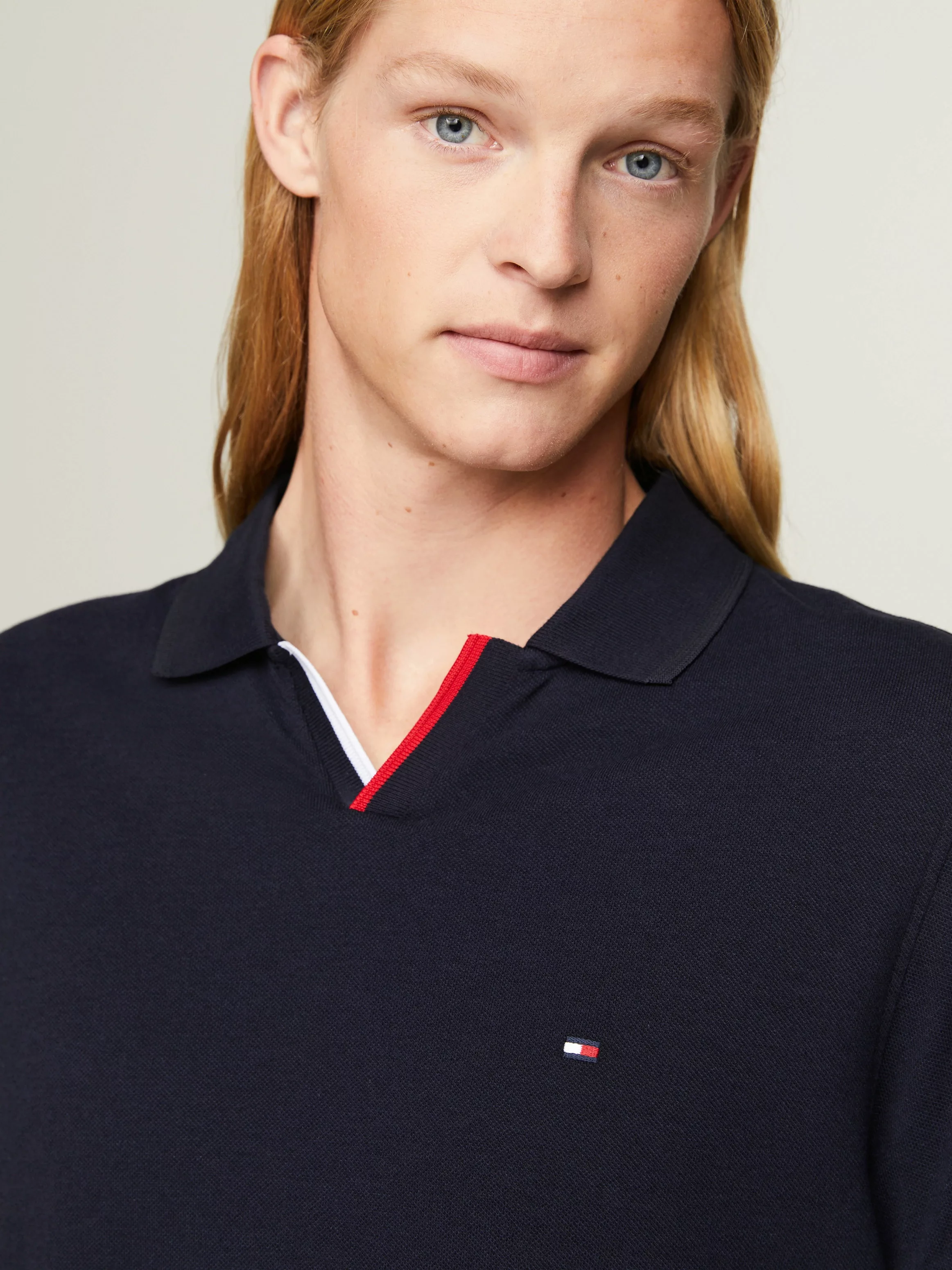 Tommy Hilfiger Poloshirt RWB TIPPED V COLLAR REG POLO günstig online kaufen