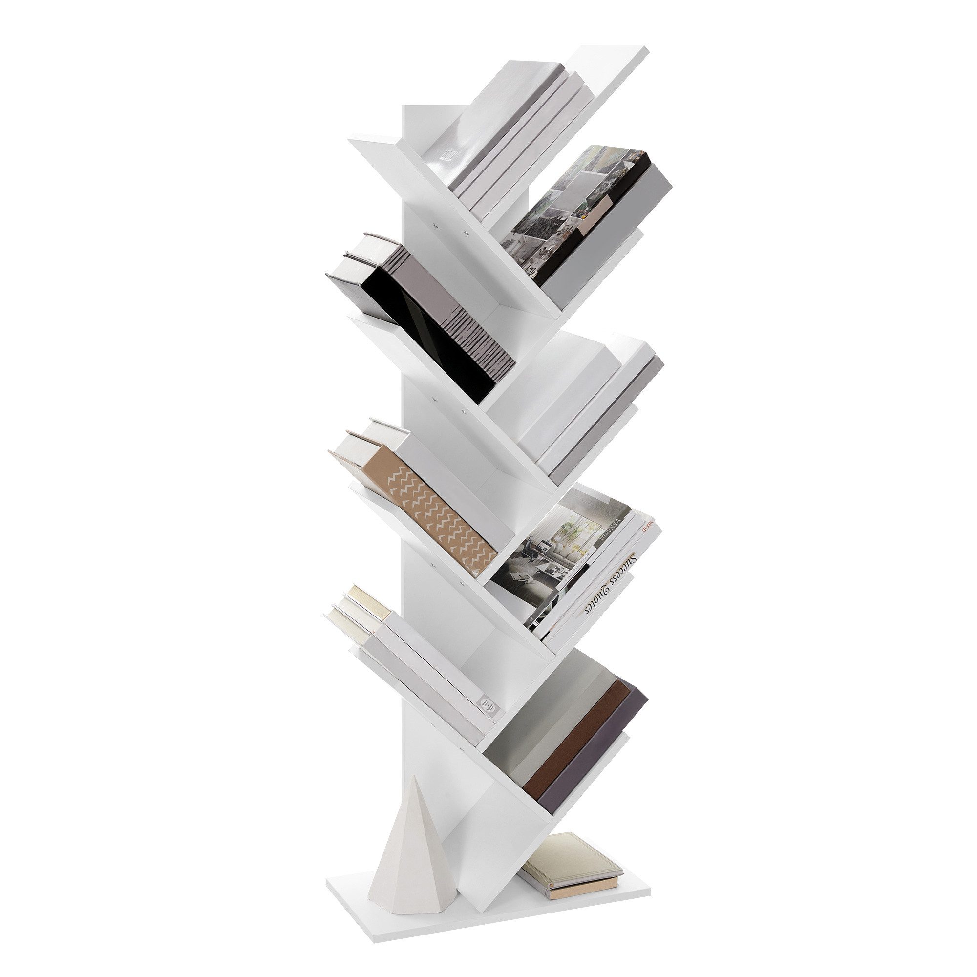 VASAGLE Bücherregal, Baumform, Standregal 9 Ebenen, günstig online kaufen