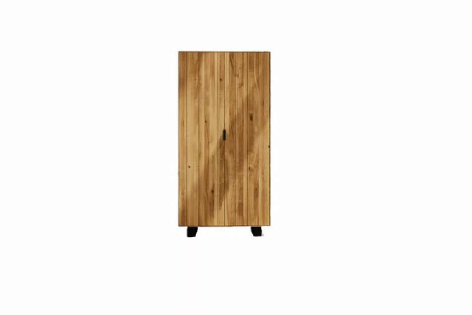 Natur24 Kleiderschrank Kleiderschrank Leeds Wildeiche 100x50x210 gestell mi günstig online kaufen