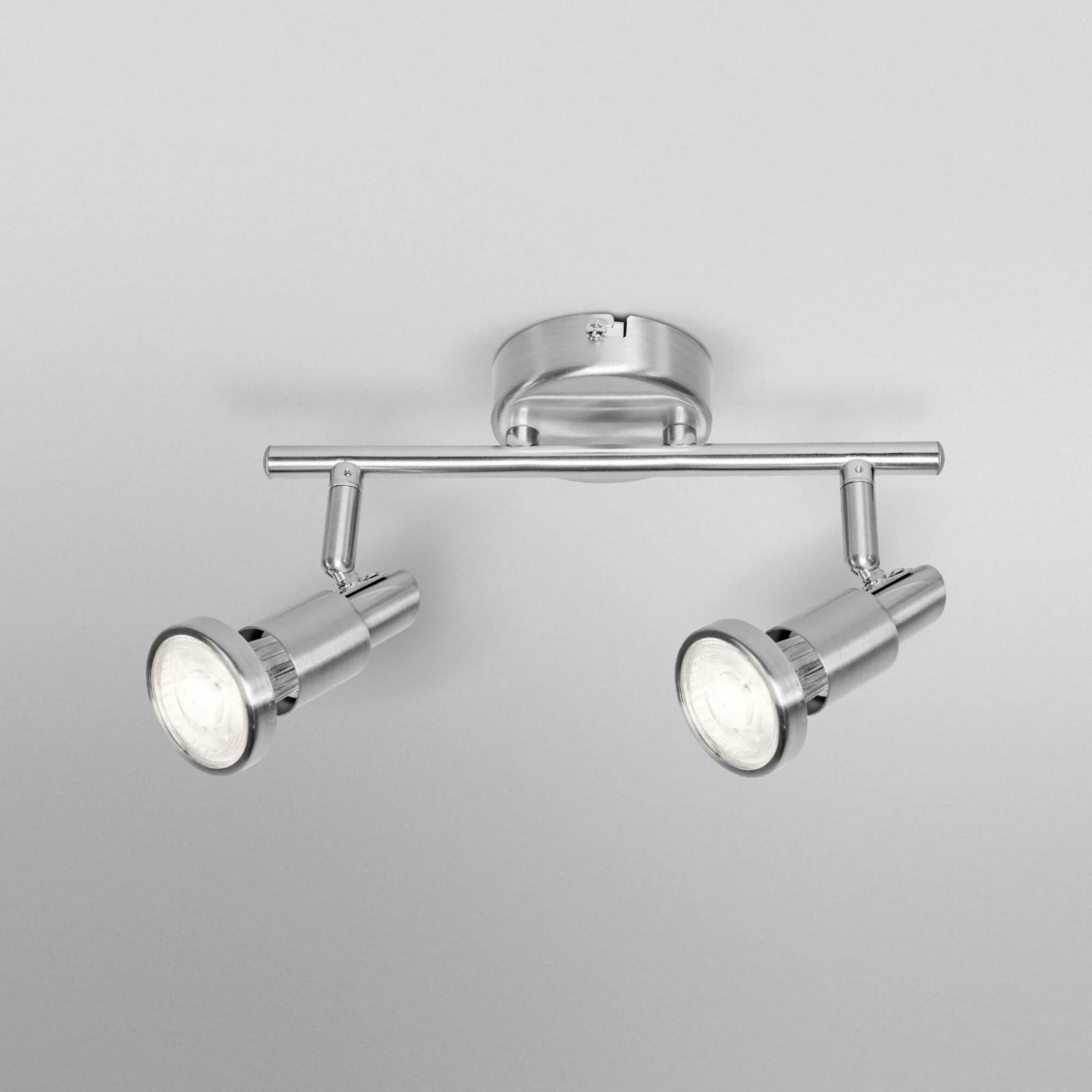OSRAM Deckenstrahler, silber, Metall 2-flg. GU10-LED 2.700 K günstig online kaufen