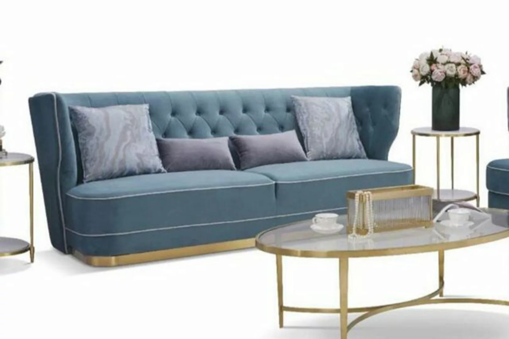 JVmoebel Sofa, Sofa Couch 265cm Polster Sofas 4 Sitzer Textil big xxl Wohnz günstig online kaufen