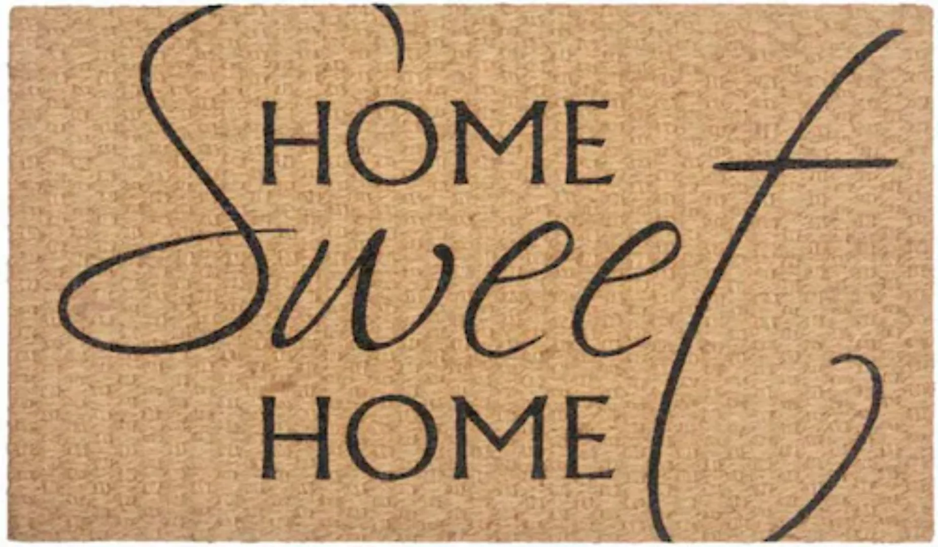 HANSE Home Fußmatte »Kokos Braided Home Sweet Home«, rechteckig günstig online kaufen