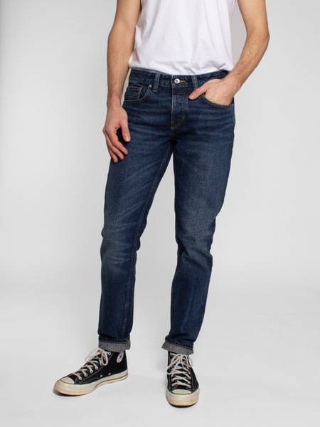 Kuyichi Herren Jeans Jim Tapered Dark Hemp Bio-baumwolle günstig online kaufen