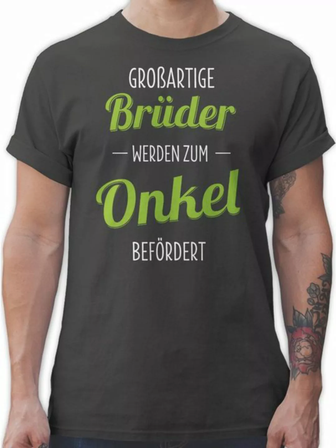 Shirtracer T-Shirt Großartige Brüder werden zum Onkel befördert Onkel günstig online kaufen