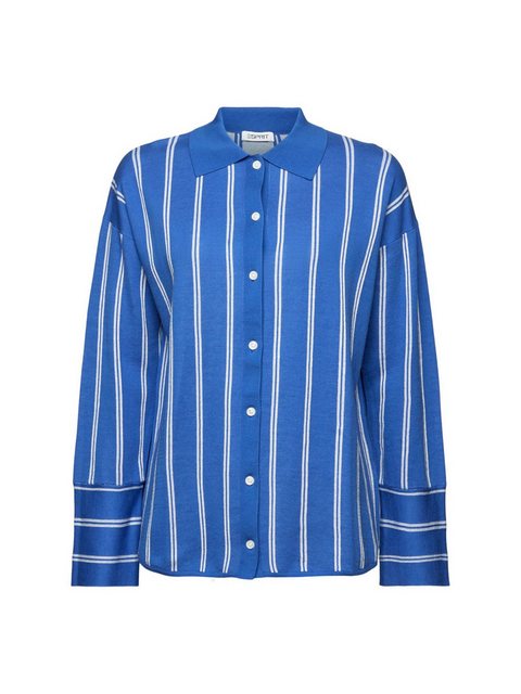 Esprit Langarmhemd Gestreifter Pullover mit Knöpfen günstig online kaufen