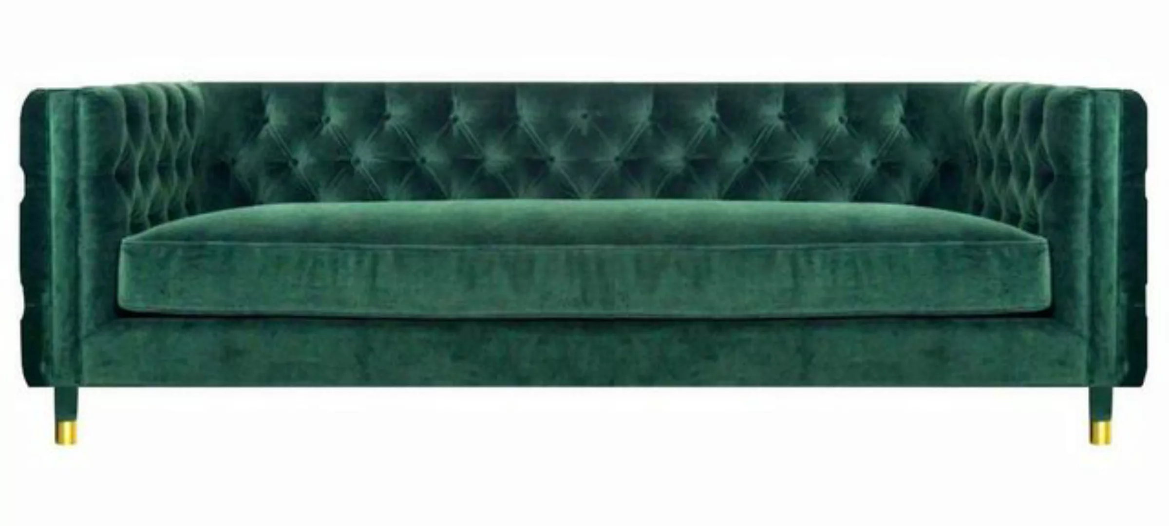 JVmoebel Chesterfield-Sofa Möbel Sofa Couch Viersitzer Grün Polstermöbel Te günstig online kaufen