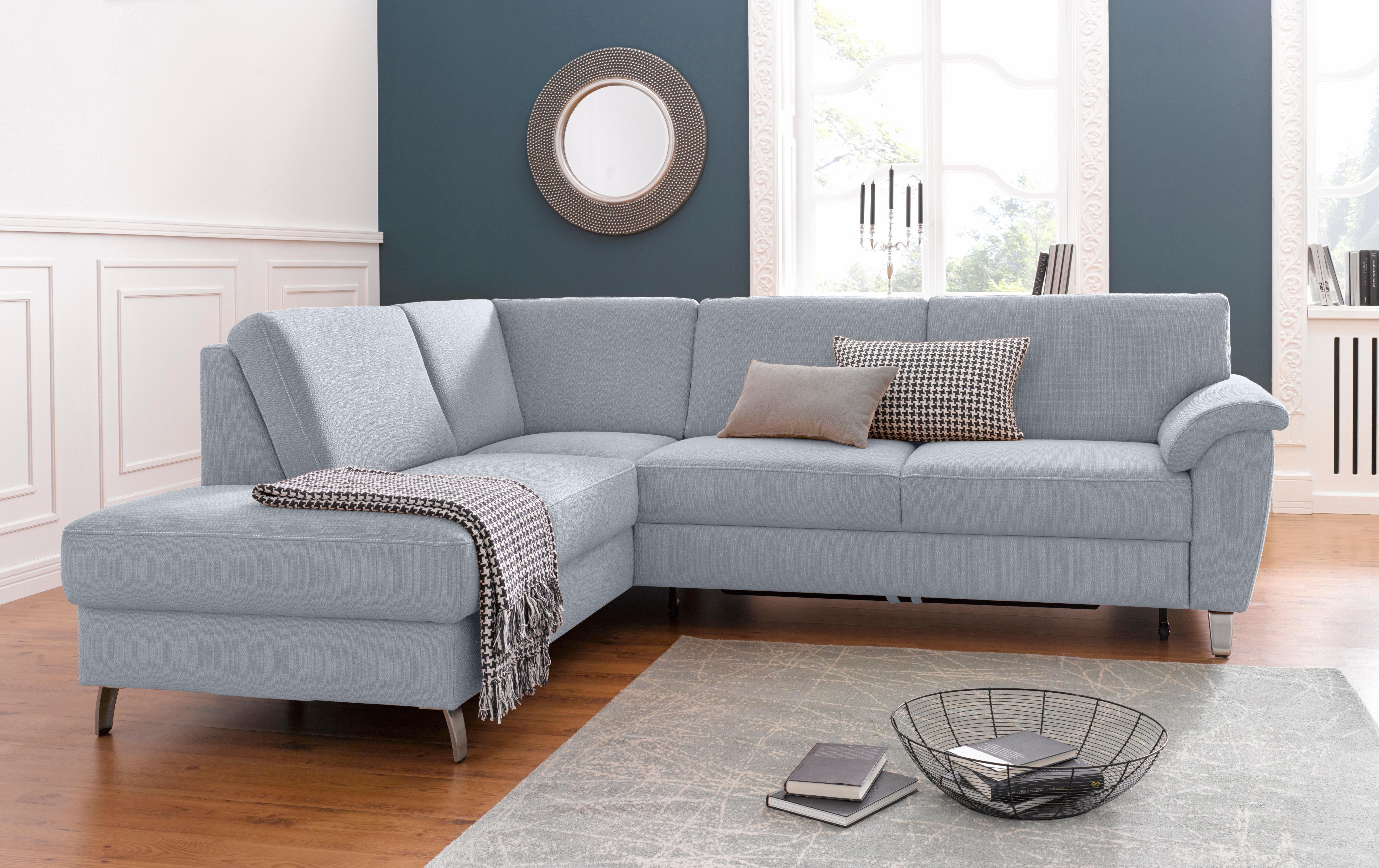 sit&more Ecksofa "Texel L-Form", mit Federkern, wahlweise mit Bettfunktion günstig online kaufen