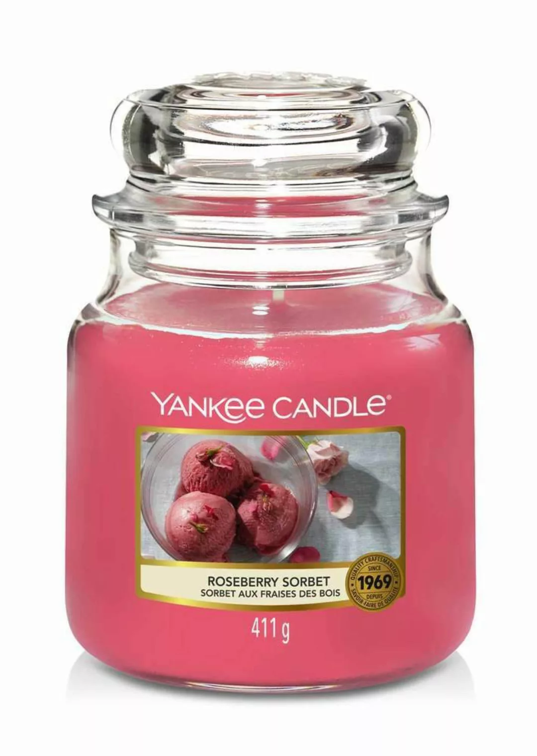 Yankee Candle Duftkerze Roseberry Sorbet 411 g günstig online kaufen