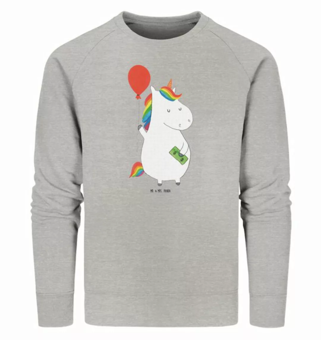 Mr. & Mrs. Panda Longpullover Größe S Einhorn Luftballon - Heather Grey - G günstig online kaufen