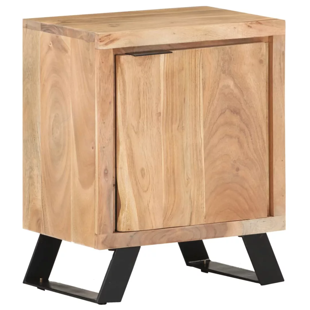 Nachttisch 40x30x50 Cm Akazie Massivholz Mit Naturkanten günstig online kaufen
