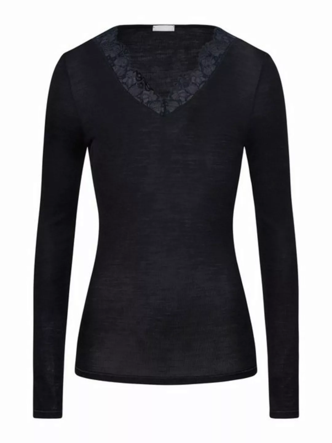 Hanro Longsleeve Woolen Lace unterhemd shirt langarm günstig online kaufen