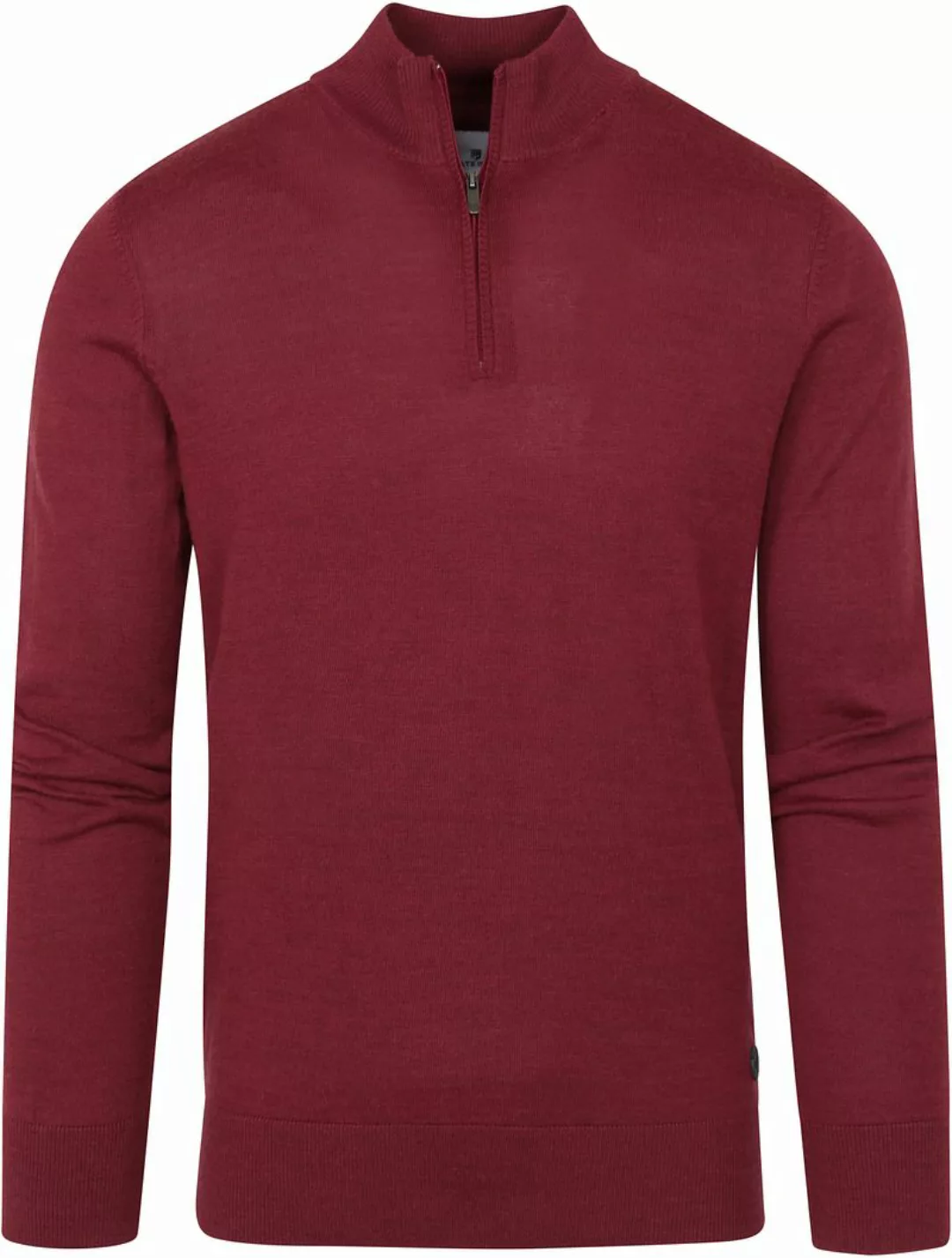 State Of Art Half Zip Wool Mix Bordeaux Rot - Größe XL günstig online kaufen