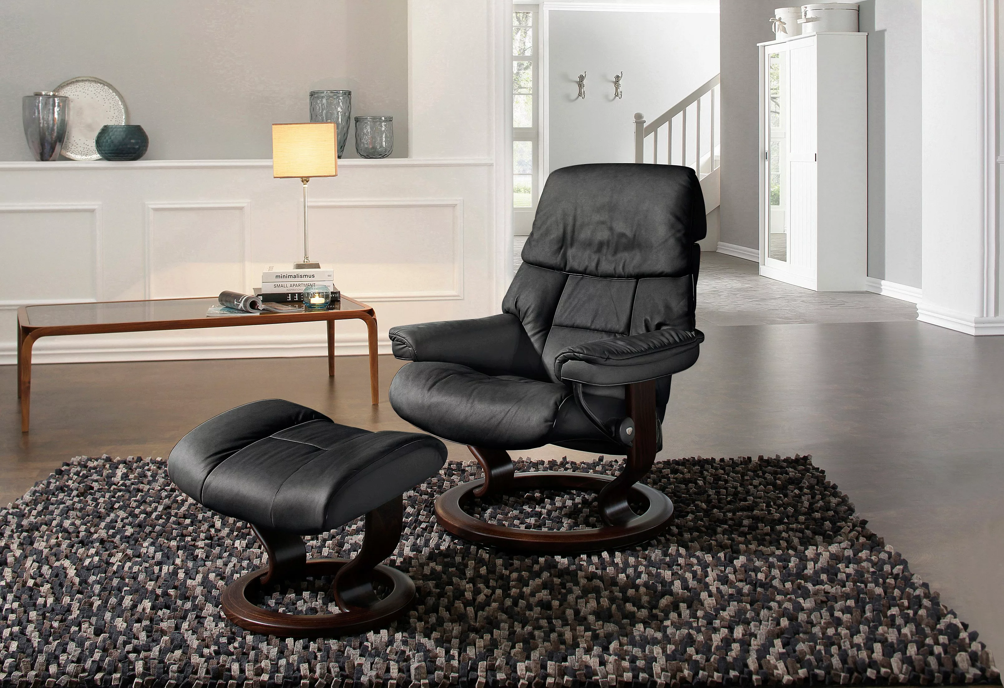 Stressless Relaxsessel "Ruby", (Set), mit Classic Base, Größe L, Gestell Ei günstig online kaufen