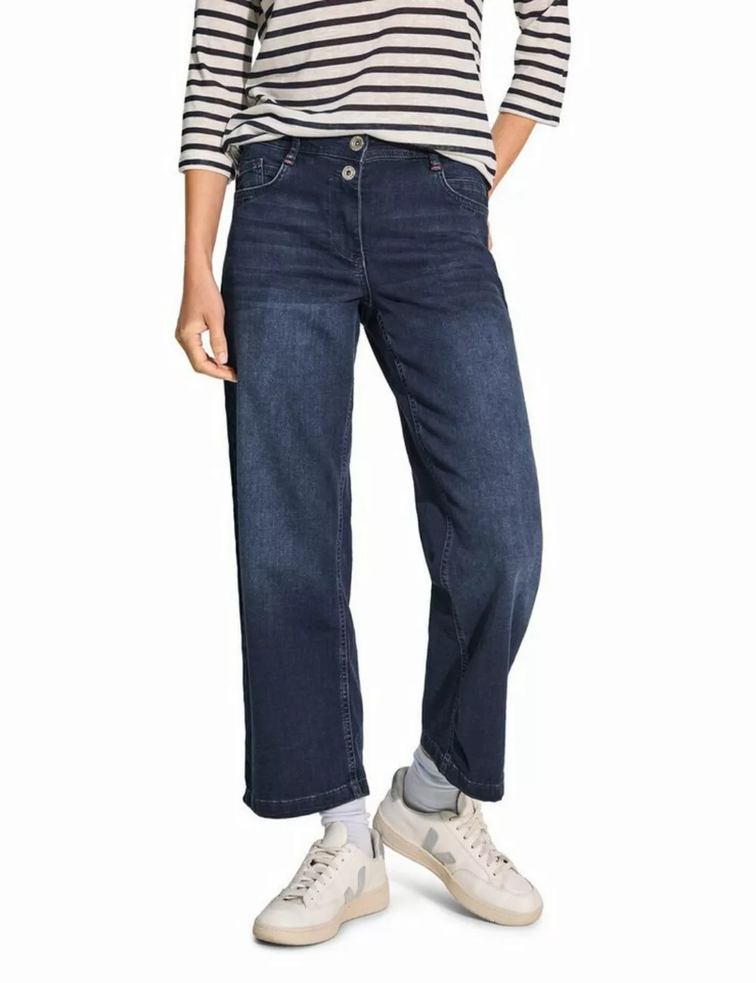 Cecil Weite Jeans NEELE BLUE BLA im Five-Pocket Style günstig online kaufen