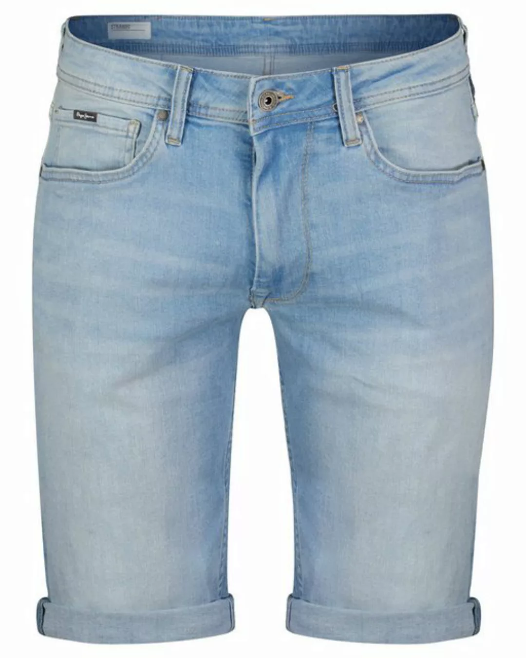 Pepe Jeans Herren Jeans Short STRAIGHT SHORT - Regular Fit - Blau - Light B günstig online kaufen