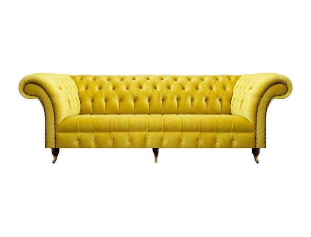 JVmoebel Chesterfield-Sofa Modern Textil Sofa Dreisitze Couch Möbel Chester günstig online kaufen