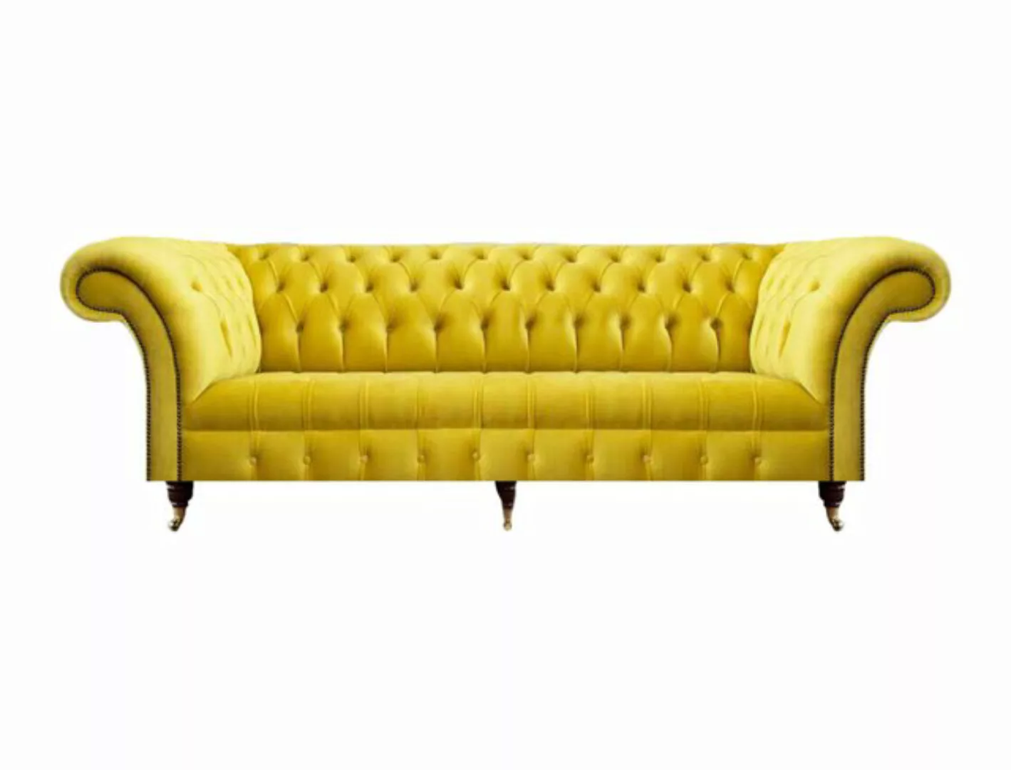 JVmoebel Chesterfield-Sofa Modern Textil Sofa Dreisitze Couch Möbel Chester günstig online kaufen