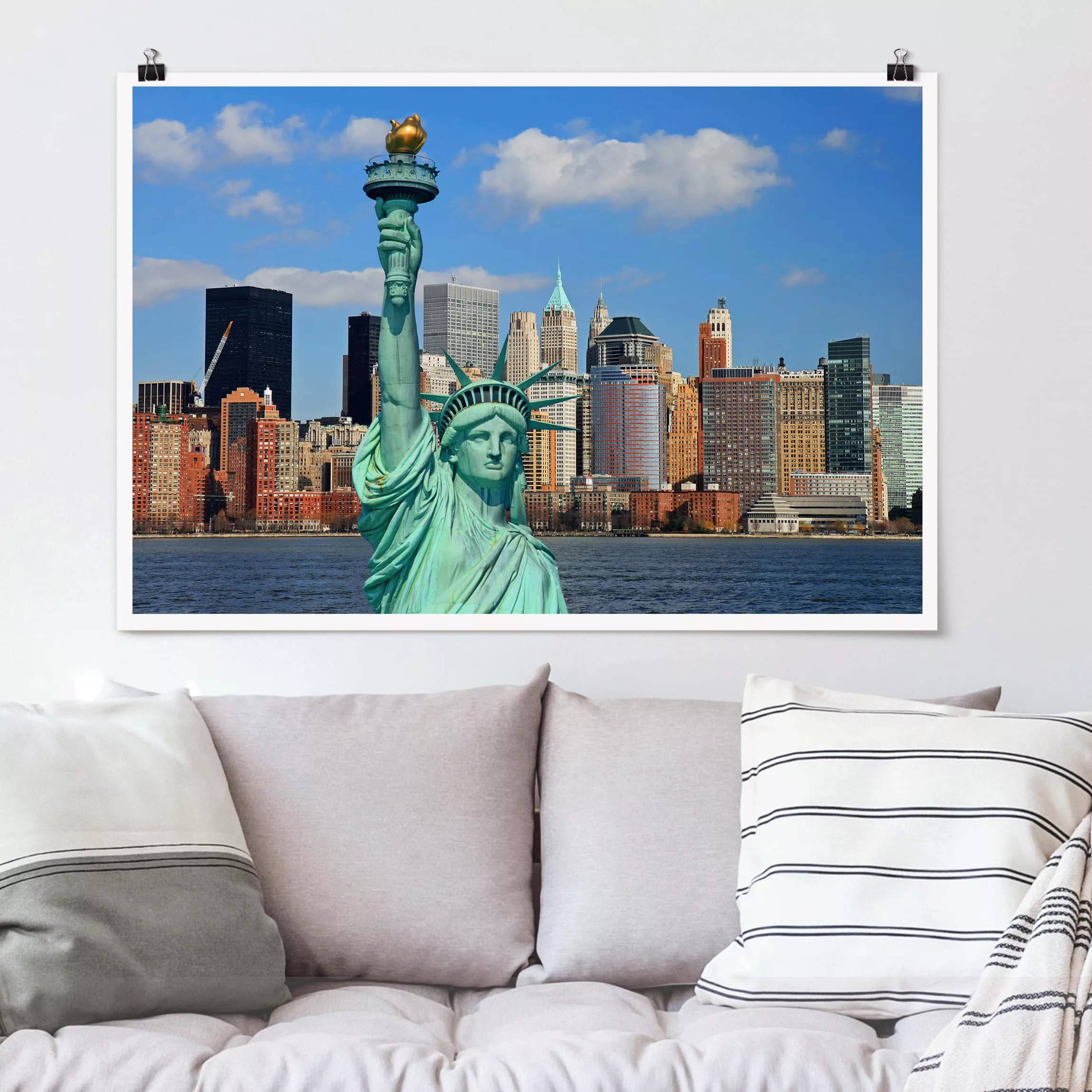 Poster Architektur & Skyline - Querformat New York Skyline günstig online kaufen