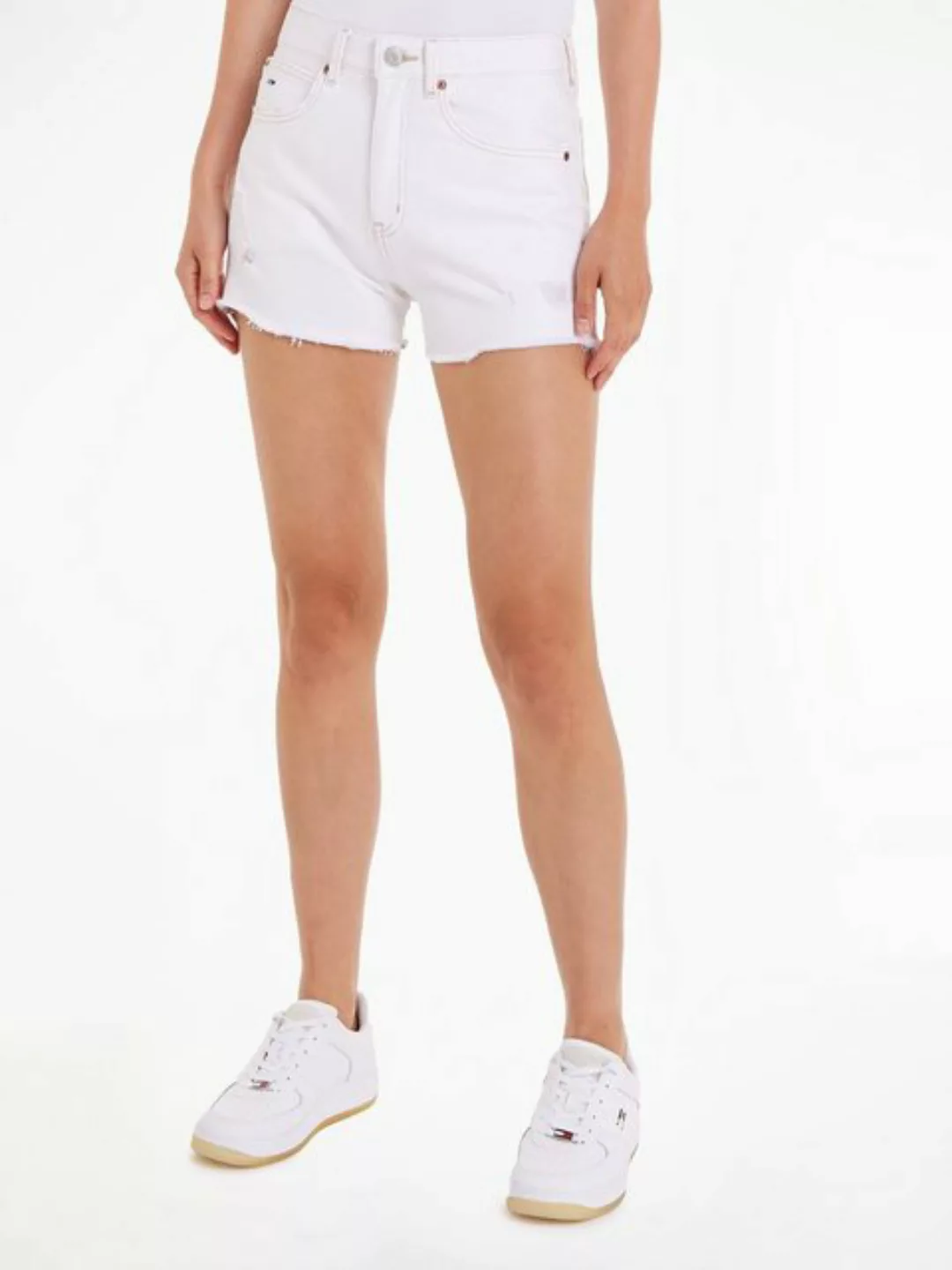 Tommy Jeans Shorts HOT PANT BH0199 mit Destroyed Effekten & ausgefranstem S günstig online kaufen