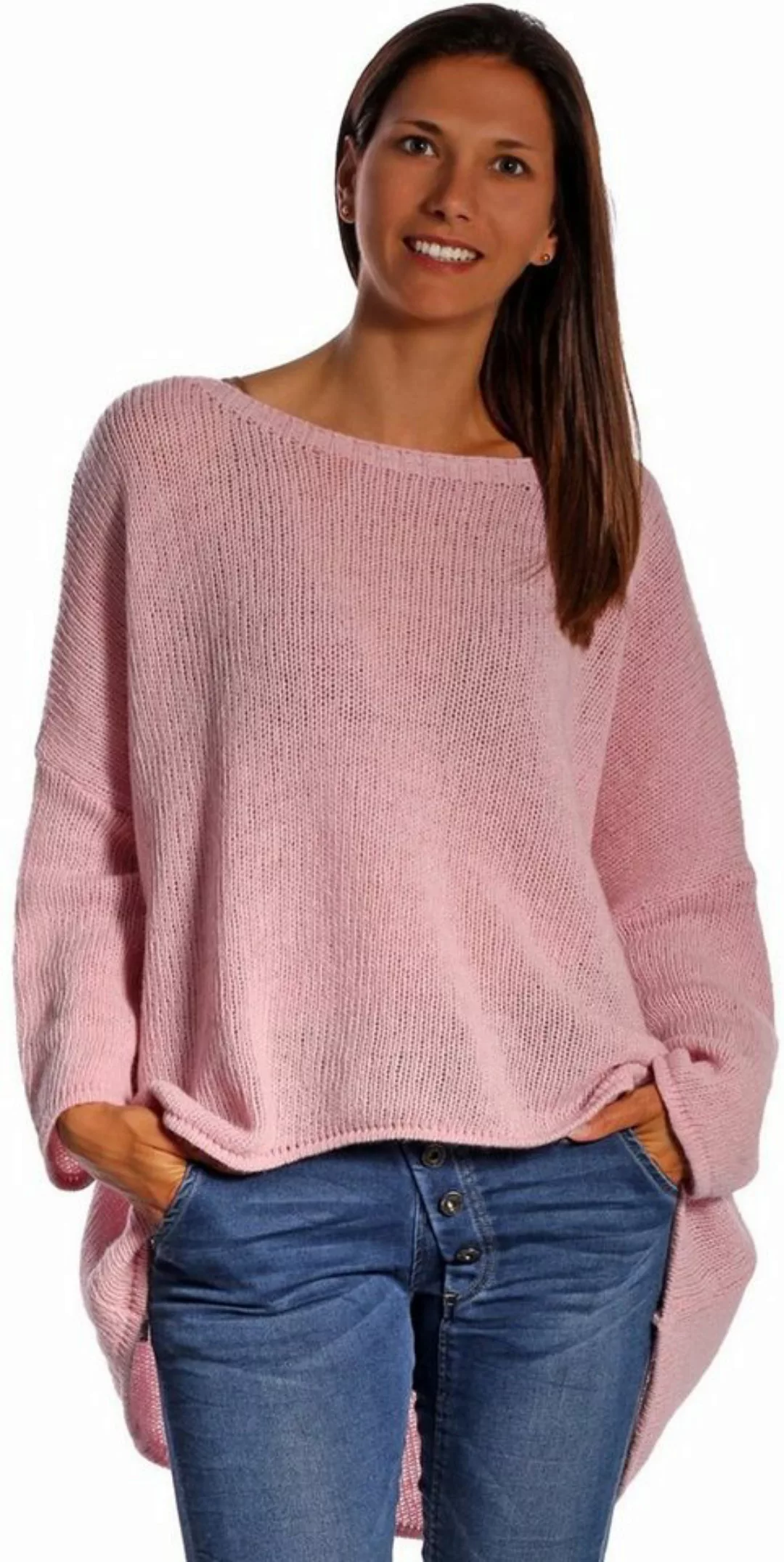 Charis Moda Strickpullover Pullover im Oversize Look Vorne kurz Hinten lang günstig online kaufen