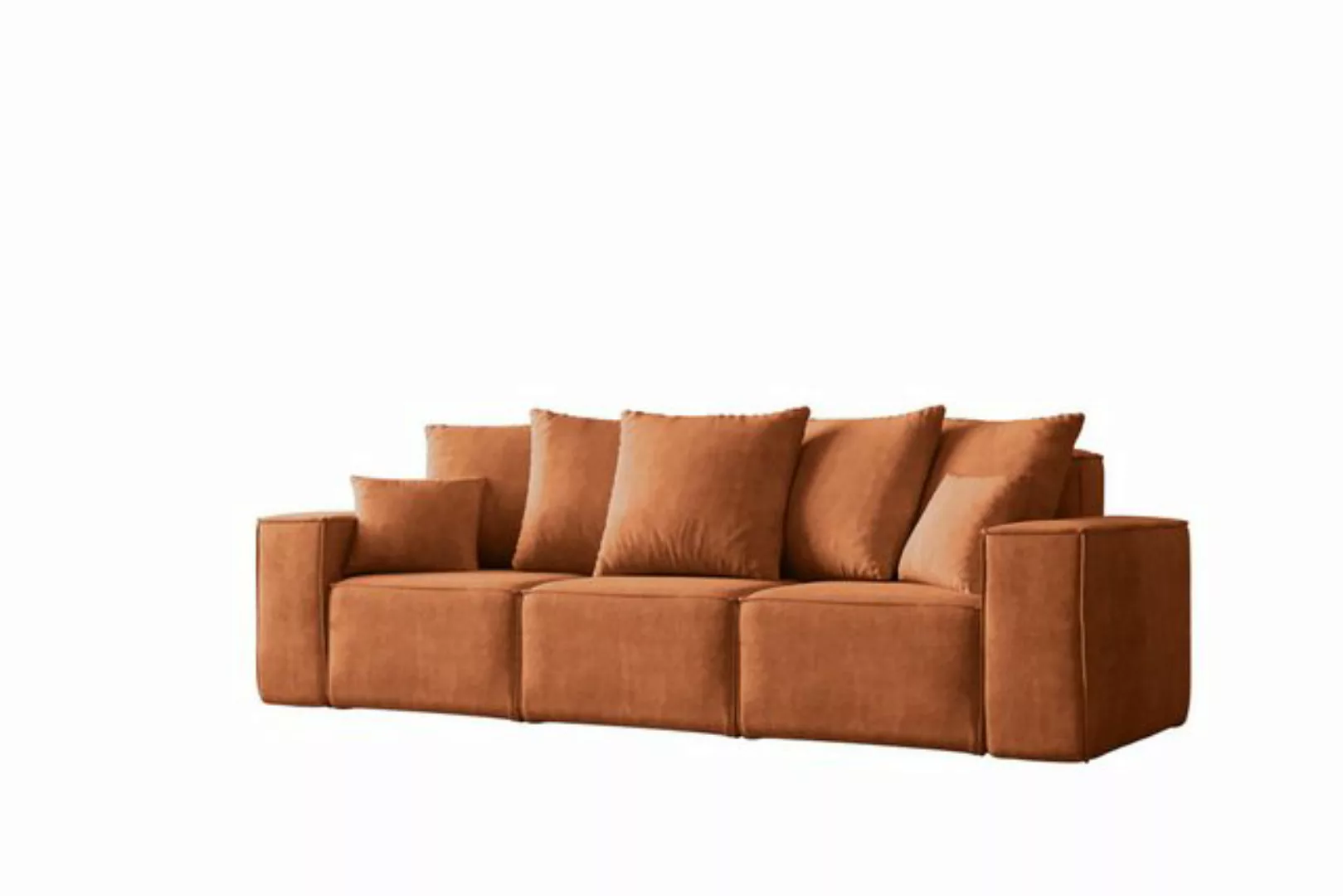 Kaiser Möbel Schlafsofa Sofa 3 Sitzer Ella Modern mit Schlaffunktion stoff günstig online kaufen