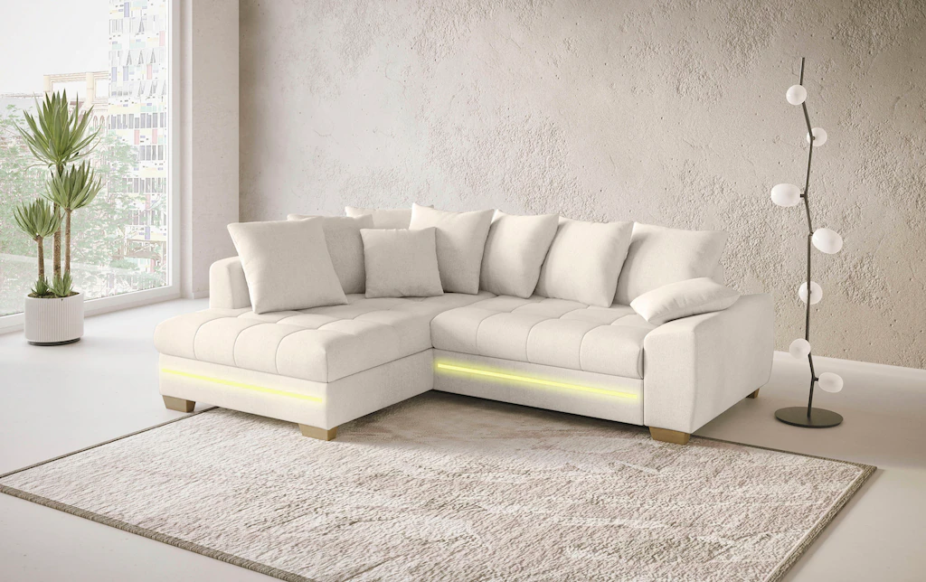 Mr. Couch Ecksofa "Nikita II, L-Form", mit RGB-LED Beleuchtung, wahlweise m günstig online kaufen