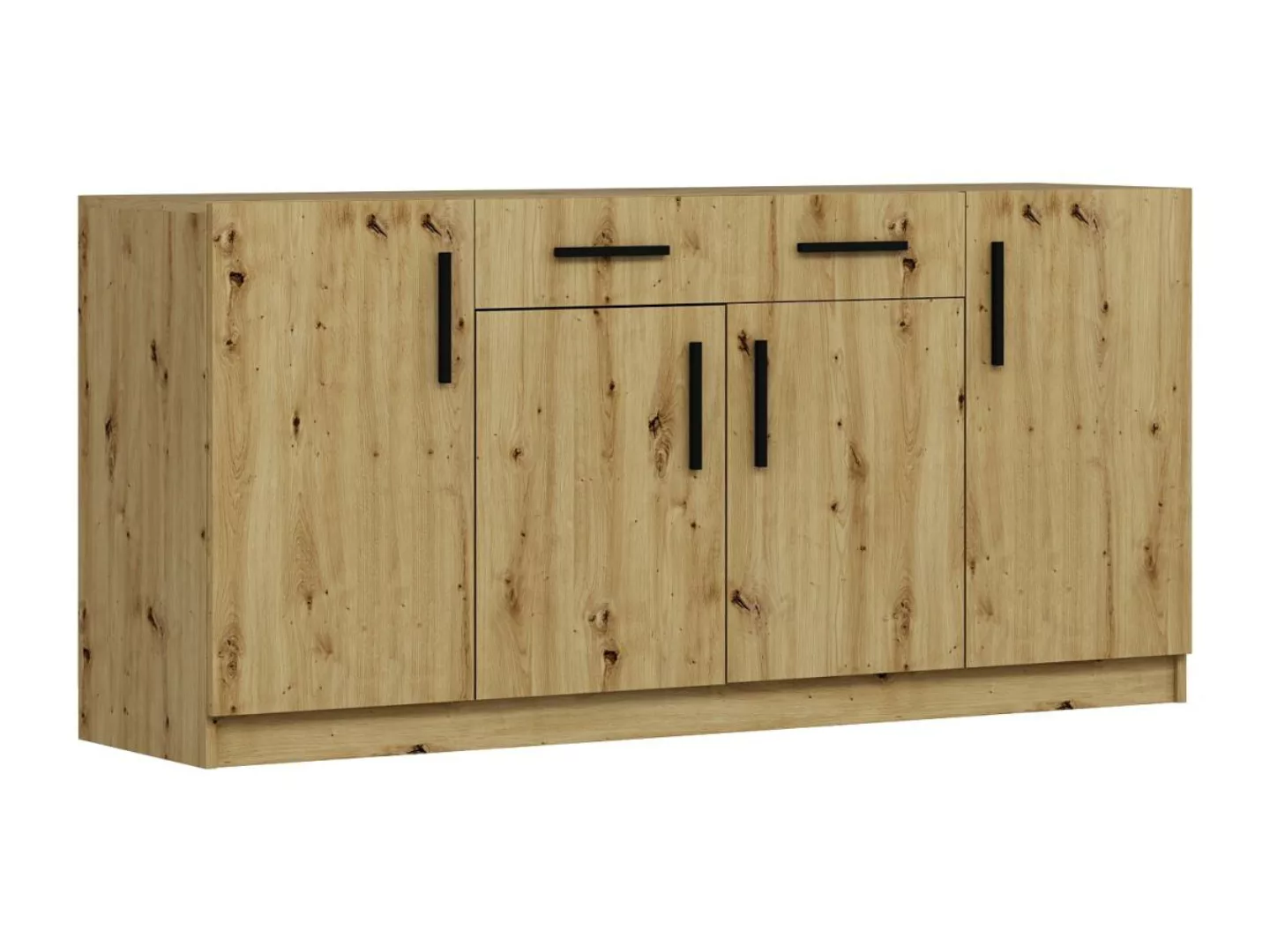 Sideboard mit 4 Türen & 2 Schubladen - Holzfarben - MEROLIA günstig online kaufen