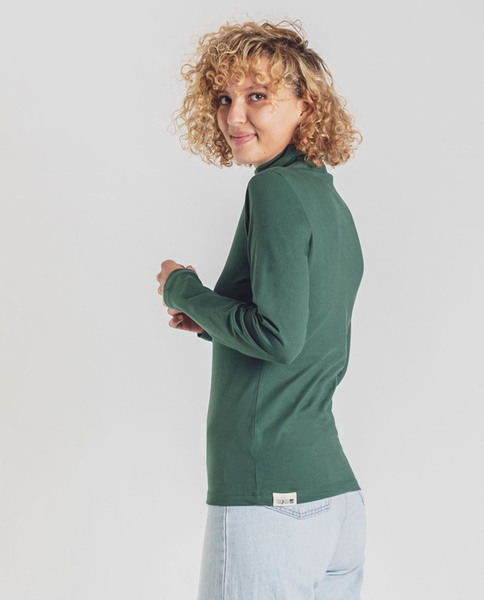 Damen Langarmshirt Mit Rollkragen Aus Bio-baumwolle - Pyang günstig online kaufen