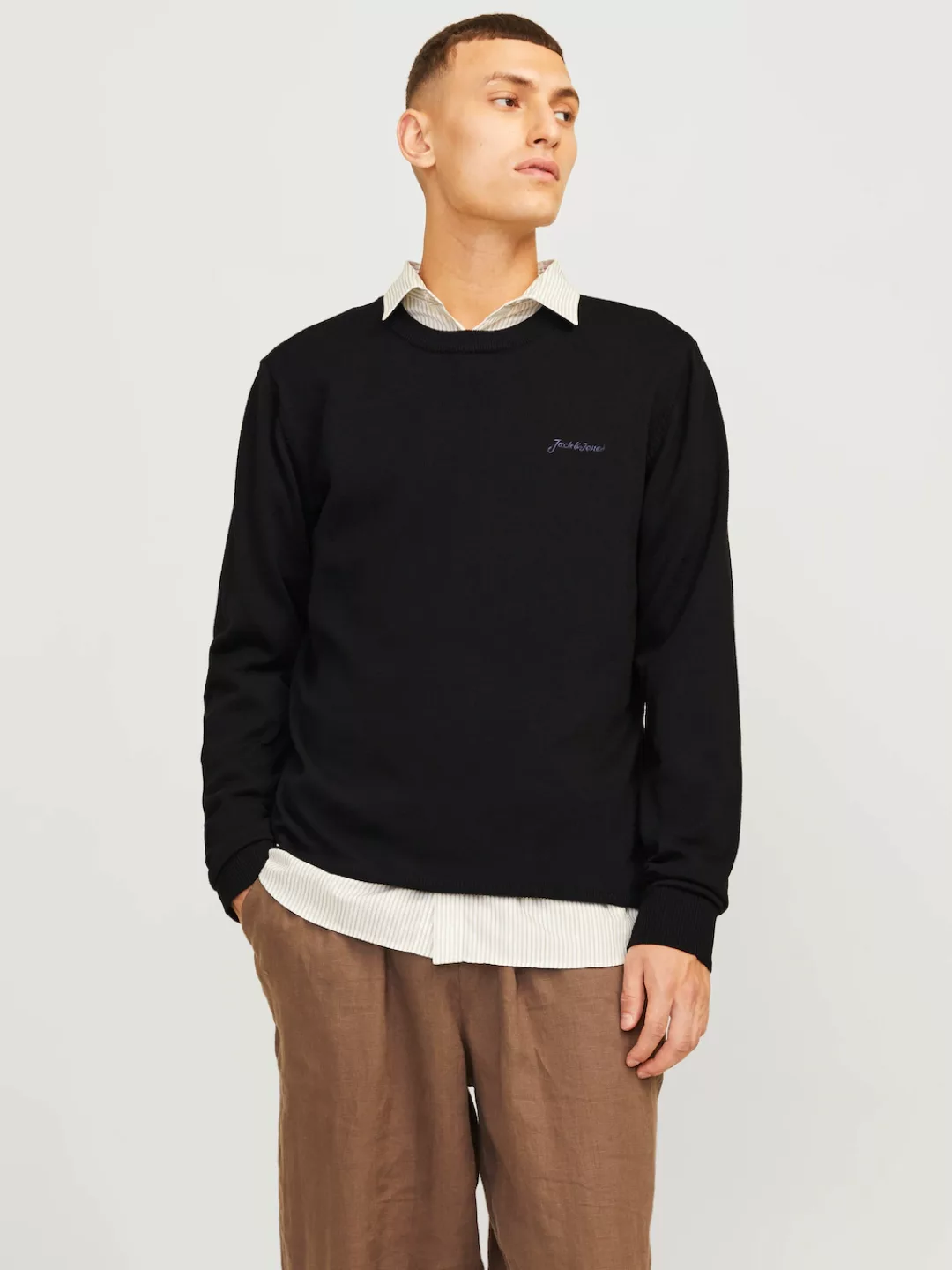 Jack & Jones Rundhalspullover JJBRAD KNIT CREW NECK AW24 günstig online kaufen