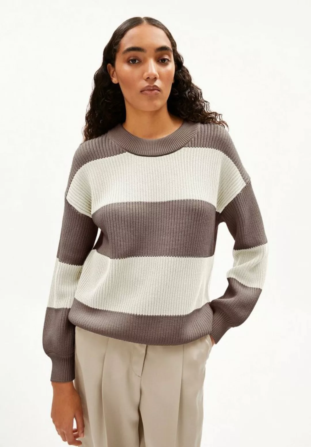 Armedangels Strickpullover HAAYLE BLOCKSTRIPES Damen günstig online kaufen