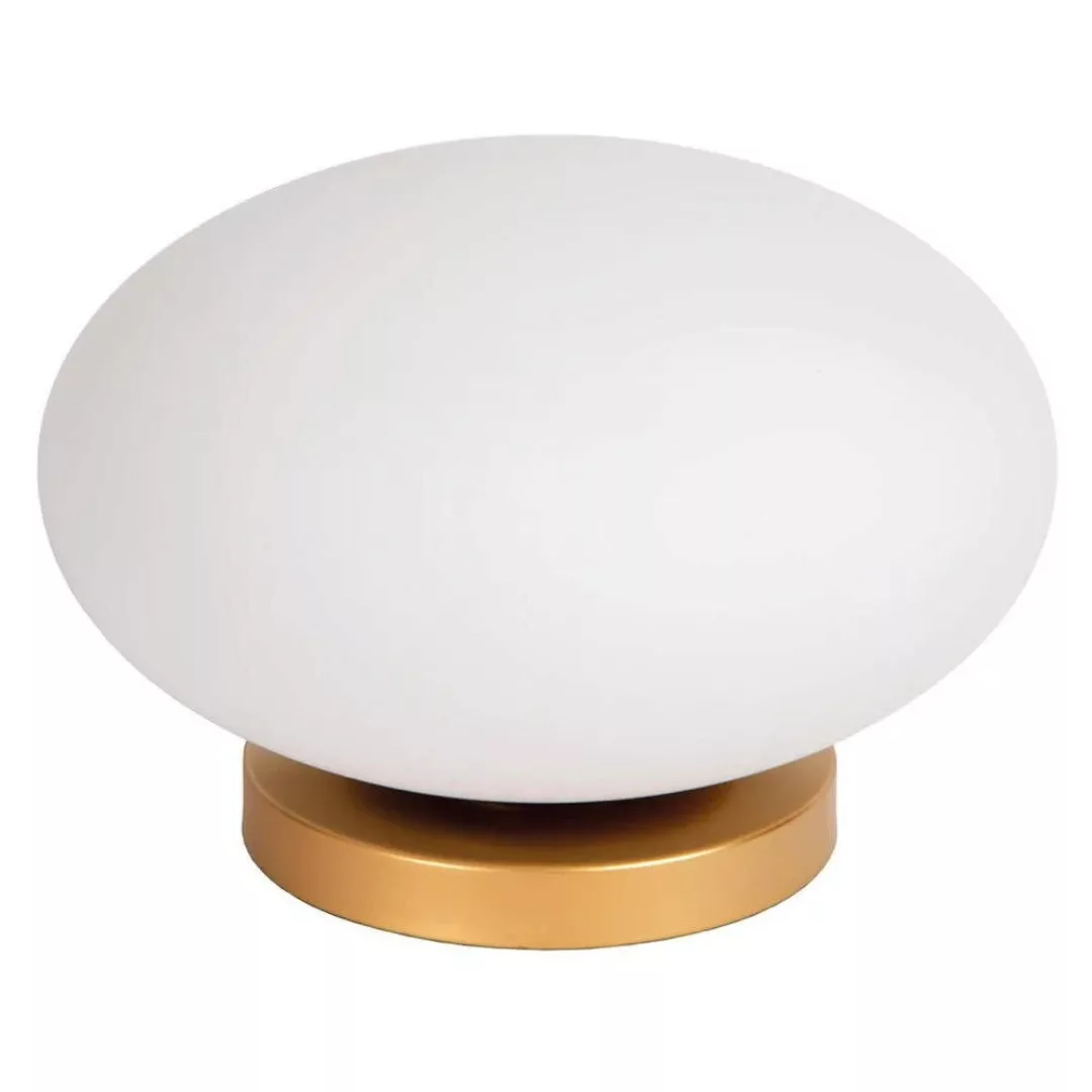 Tischleuchte Elysee in Weiß-satiniert und Gold-matt E27 günstig online kaufen