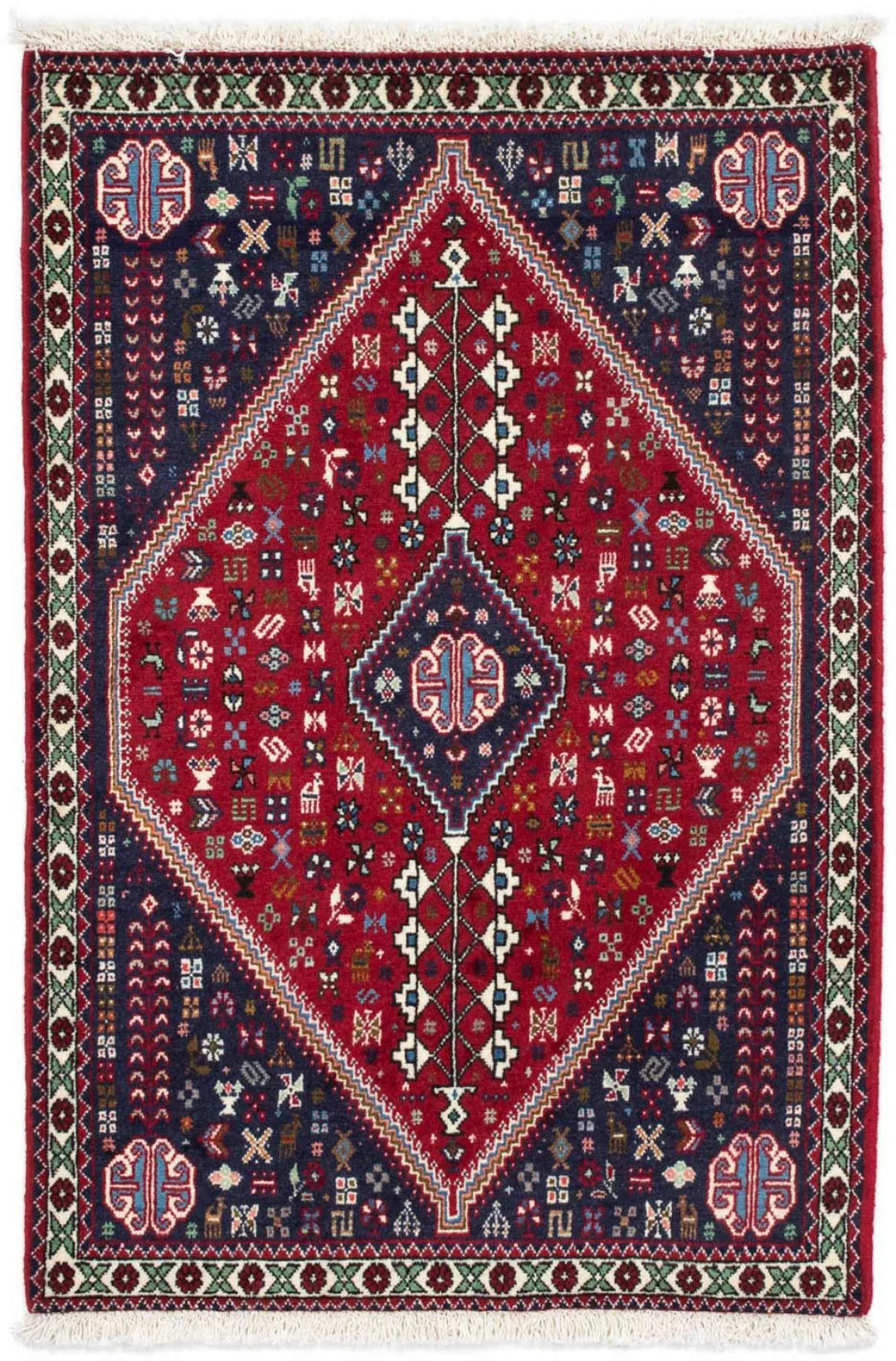 morgenland Wollteppich »Abadeh Medaillon 130 x 75 cm«, rechteckig, Handgekn günstig online kaufen