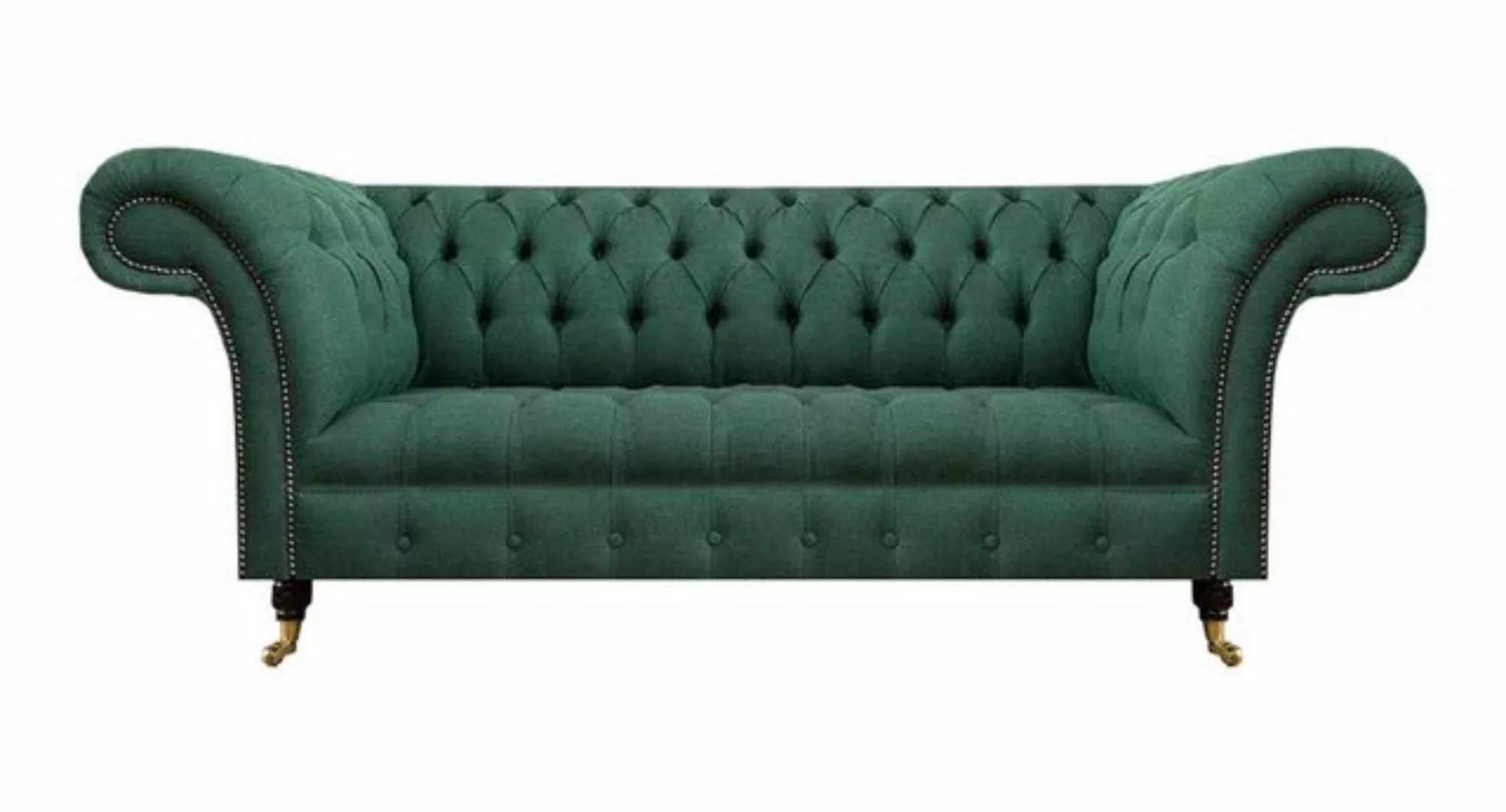 JVmoebel 3-Sitzer Luxus Dreisitzer Sofa Couch Chesterfield Wohnzimmer Grün günstig online kaufen