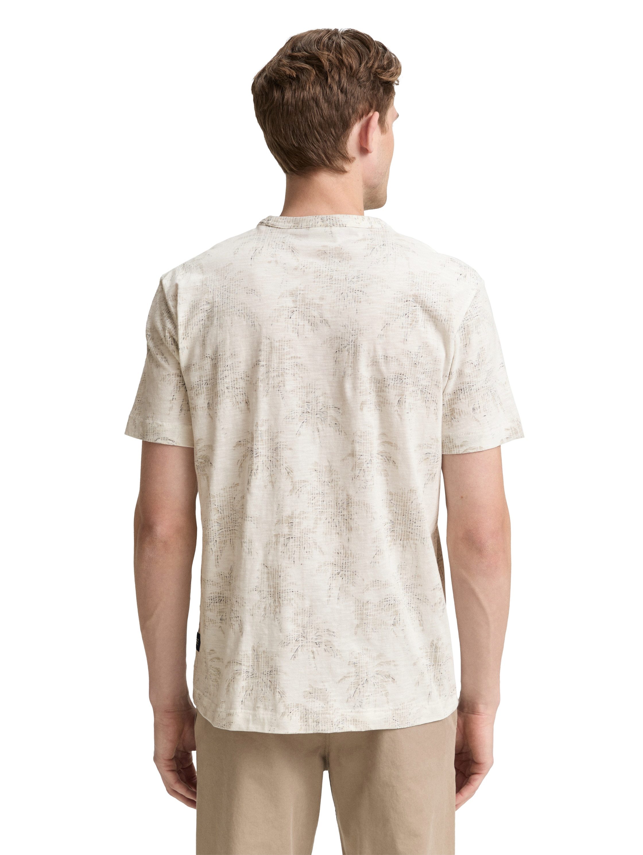 TOM TAILOR T-Shirt mit All-Over Palmen günstig online kaufen