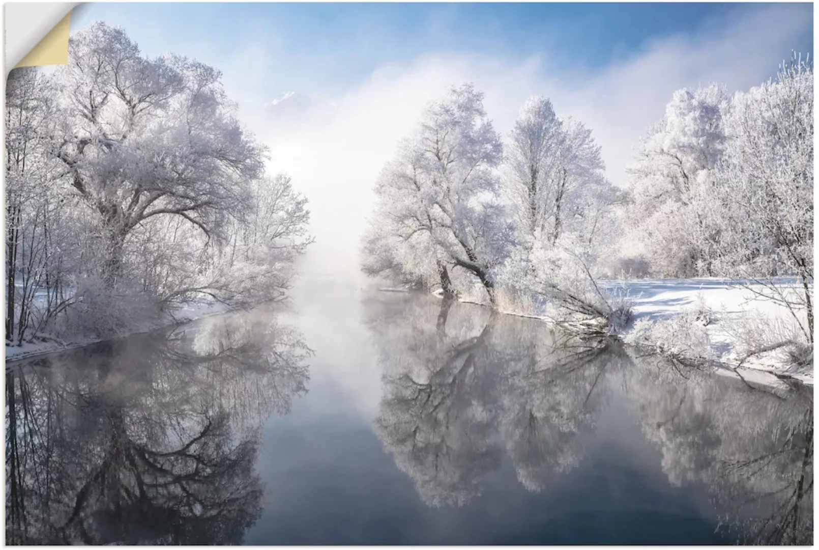 Artland Wandbild »Winter in Oberbayern«, Seebilder, (1 St.), als Leinwandbi günstig online kaufen