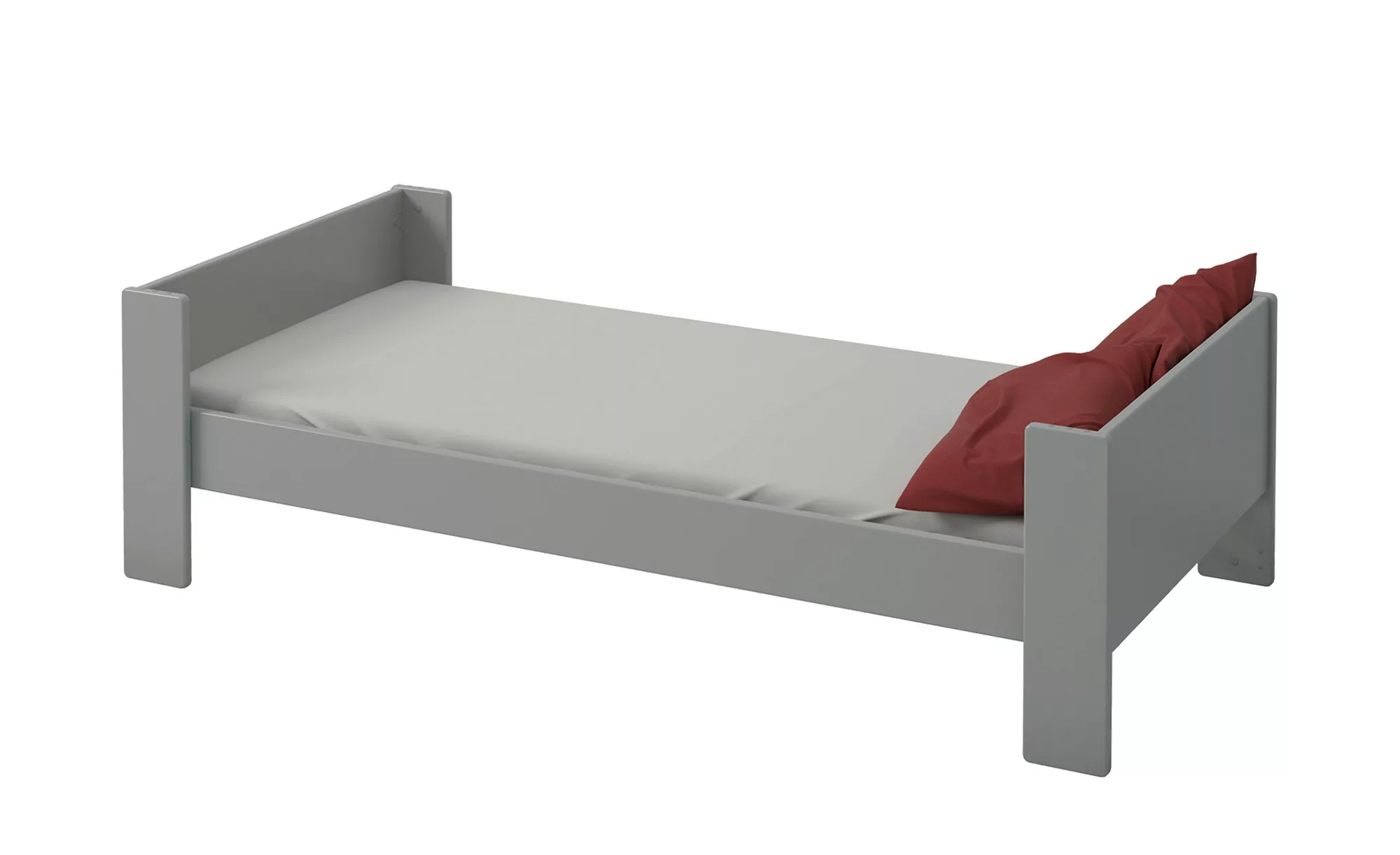 Bett - grau - 206 cm - 63 cm - 102 cm - Jugendmöbel > Jugendbetten - Möbel günstig online kaufen