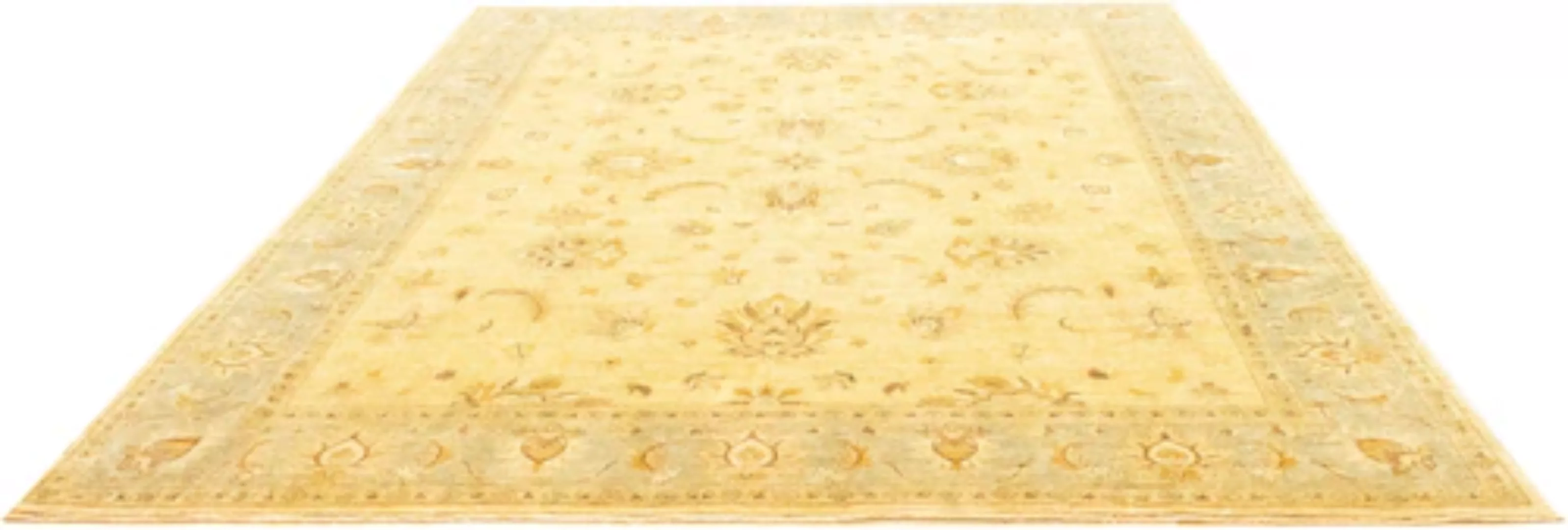 morgenland Wollteppich »Ziegler Teppich handgeknüpft gelb«, rechteckig günstig online kaufen