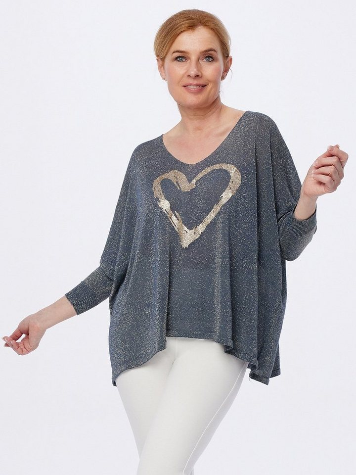 Accessoire Boutique Strickpullover Longsleeve mit Glanzgarn günstig online kaufen