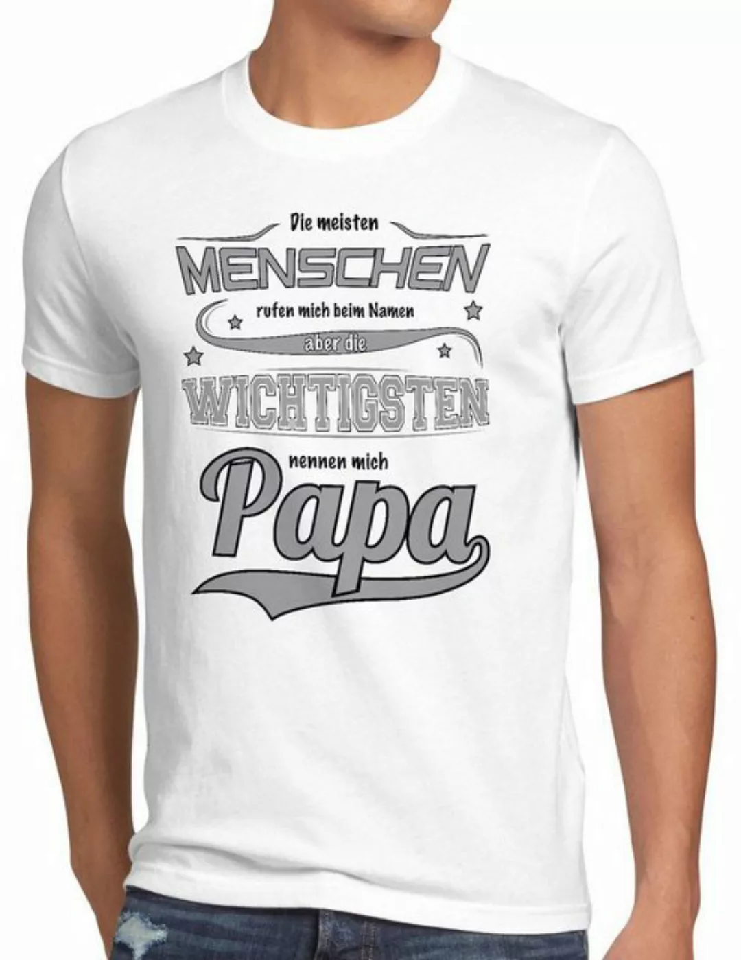 Print-Shirt Herren T-Shirt Meisten Menschen rufen Namen wichtigsten Papa Va günstig online kaufen