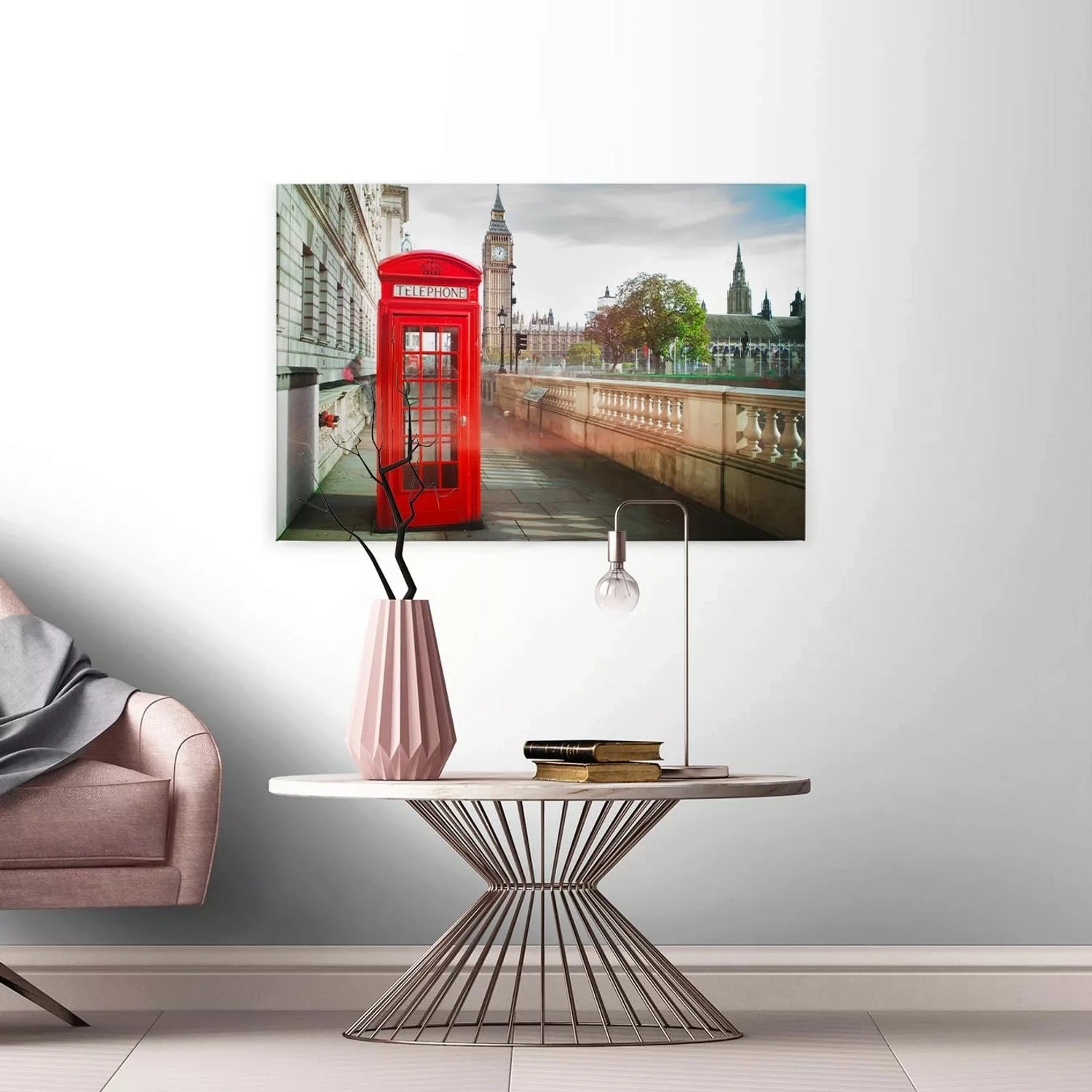 A.S. Création Leinwandbild "Phone Booth", London, (1 St.), London Bild Keil günstig online kaufen