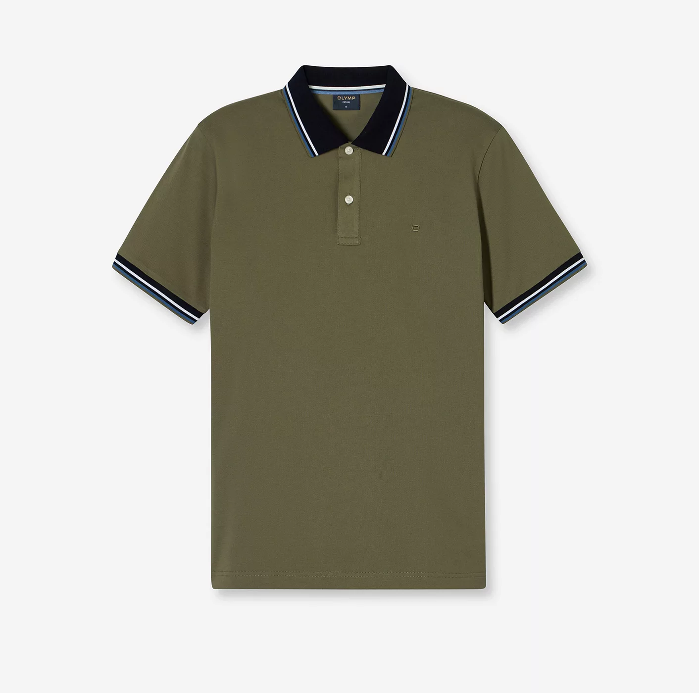 OLYMP Poloshirt "Casual", farbliche Kontrast-Details günstig online kaufen