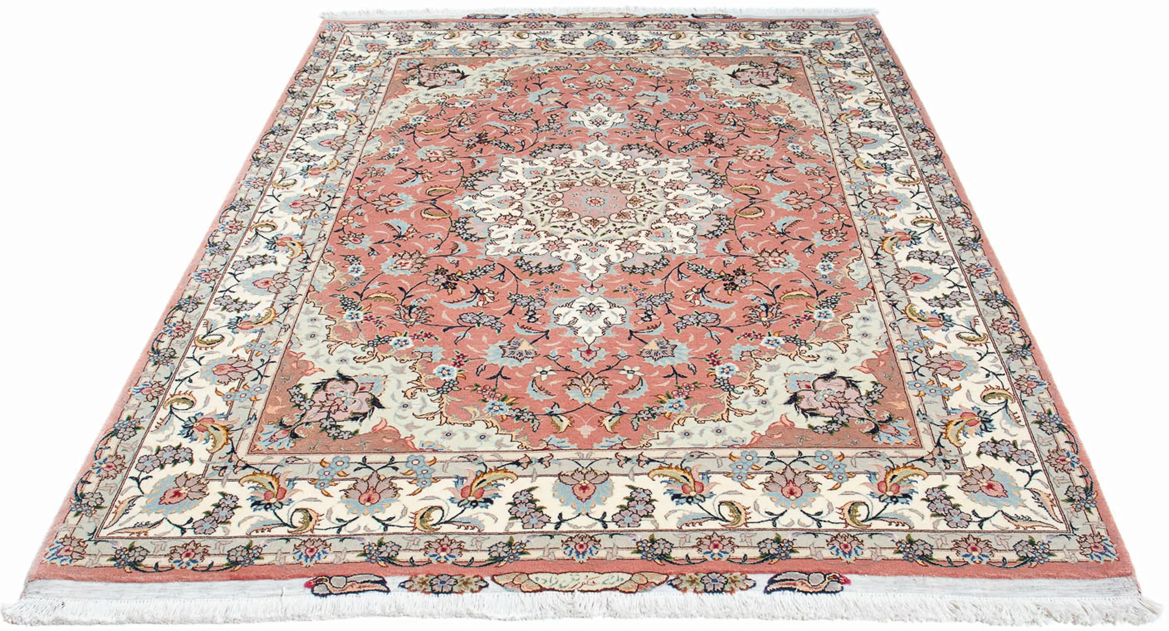 morgenland Orientteppich »Perser - Täbriz - Royal - 204 x 154 cm - rosa«, r günstig online kaufen