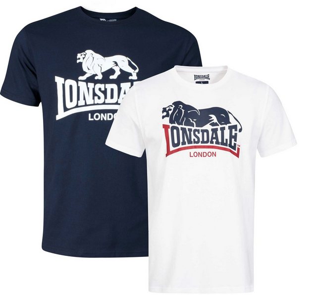 Lonsdale T-Shirt Lonsdale Herren T-Shirt Doppelpack Loscoe günstig online kaufen