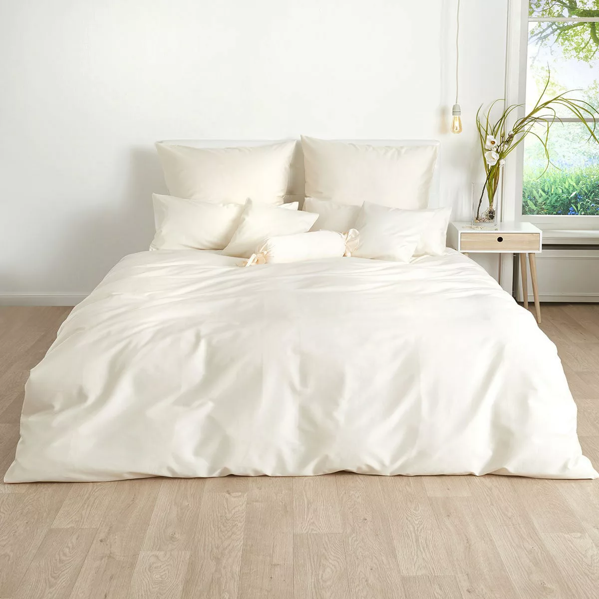 Traumschlaf Uni Mako-Satin Bettwäsche, Bettbezüge und Kissenbezüge einzeln günstig online kaufen
