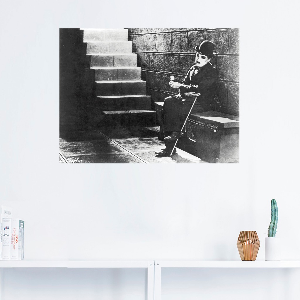 Artland Wandbild »Charlie Chaplin - Lichter der Großstadt 1931«, Stars, (1 günstig online kaufen