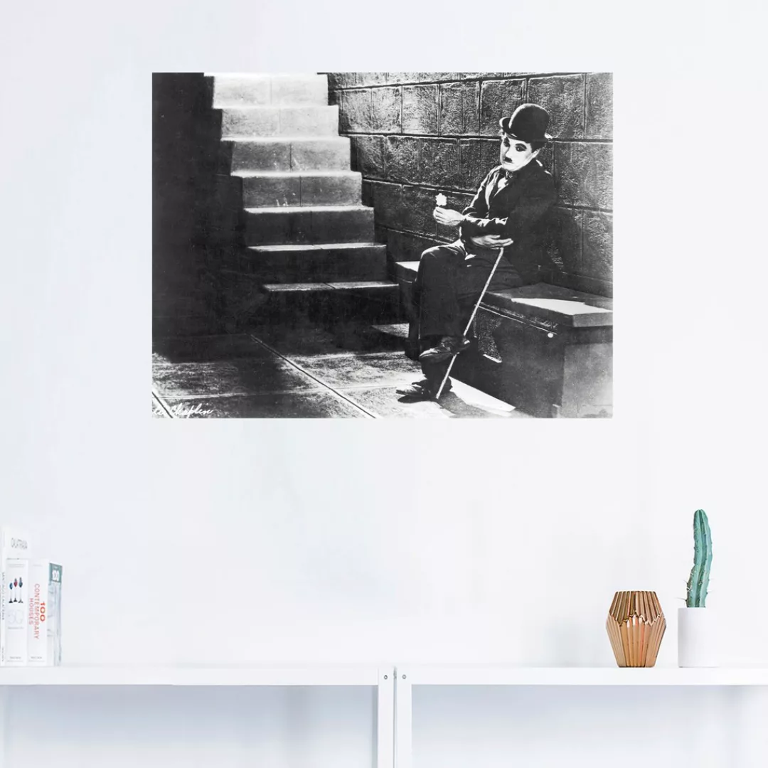 Artland Wandbild "Charlie Chaplin - Lichter der Großstadt 1931", Stars, (1 günstig online kaufen