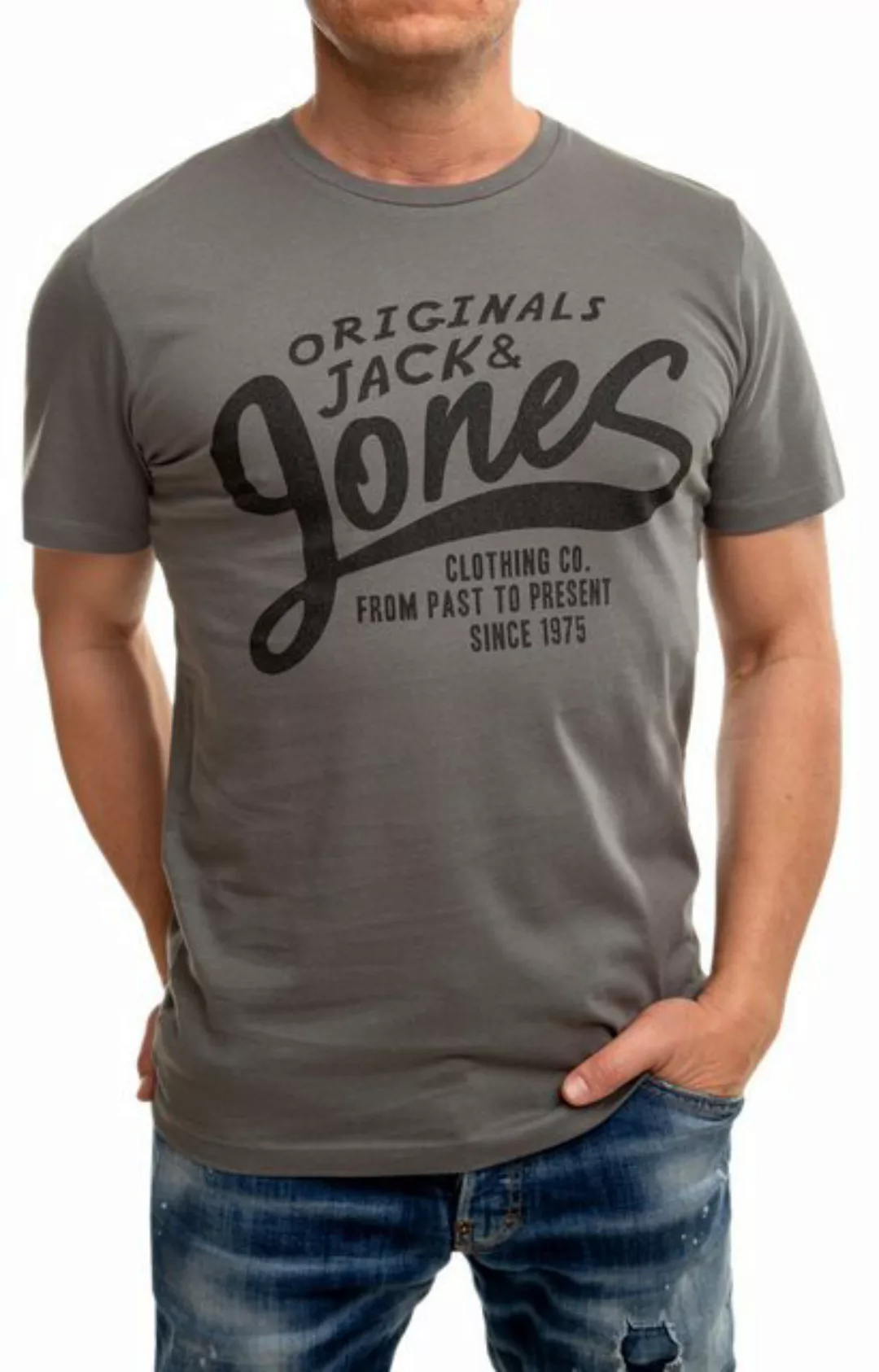 Jack & Jones Print-Shirt Regular Fit T-Shirt mit Rundhalsausschnitt günstig online kaufen