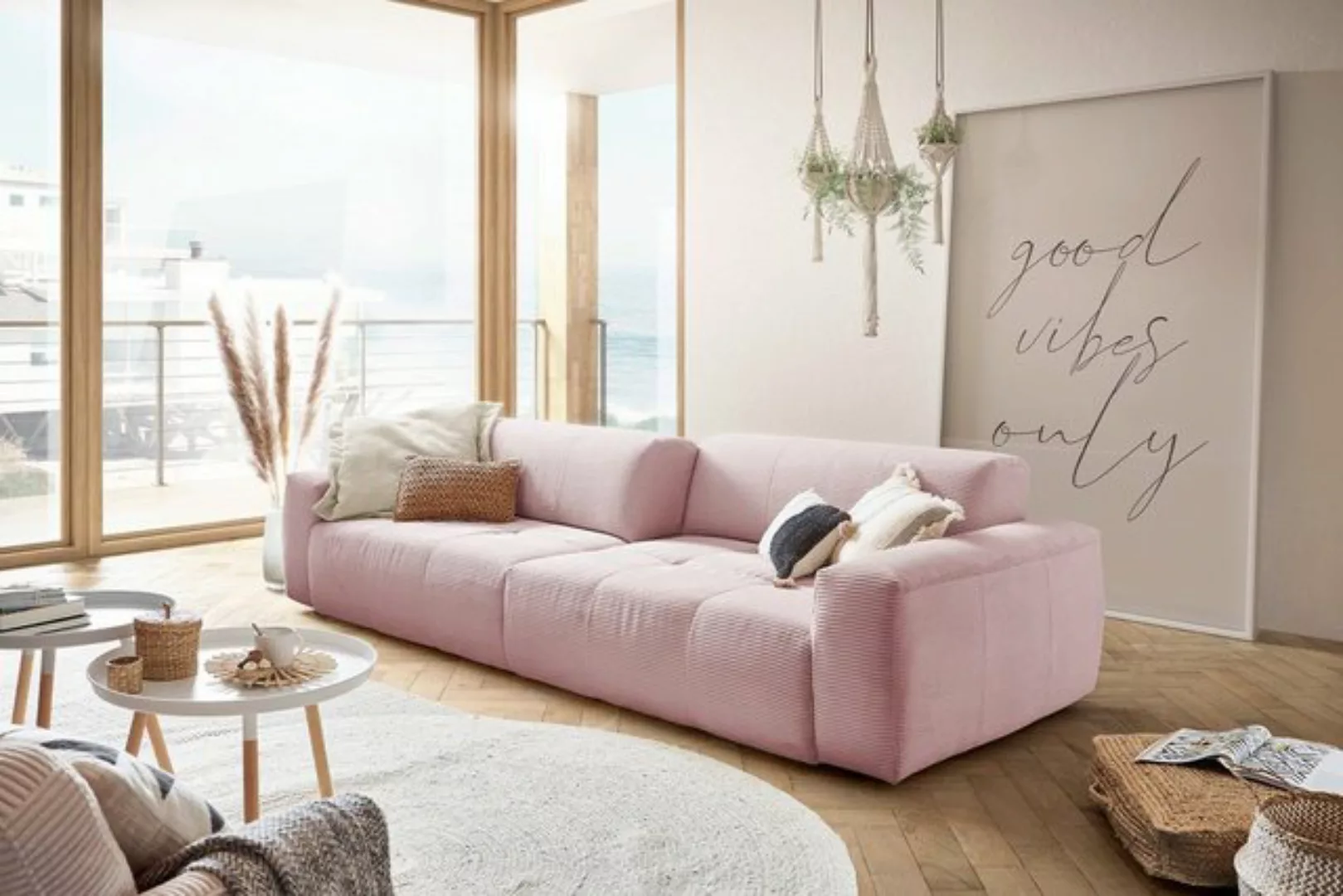 KAWOLA 3-Sitzer PALACE, Big Sofa mit Sitztiefenverstellung Cord versch. Far günstig online kaufen
